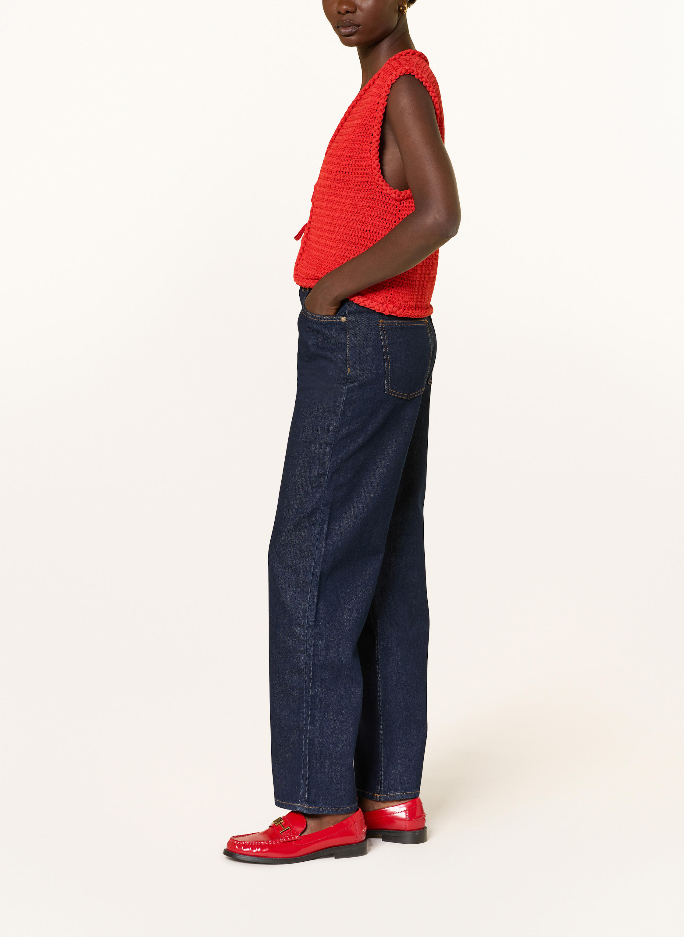 Thumbnail - Claudie Pierlot Wide Leg Jeans blau