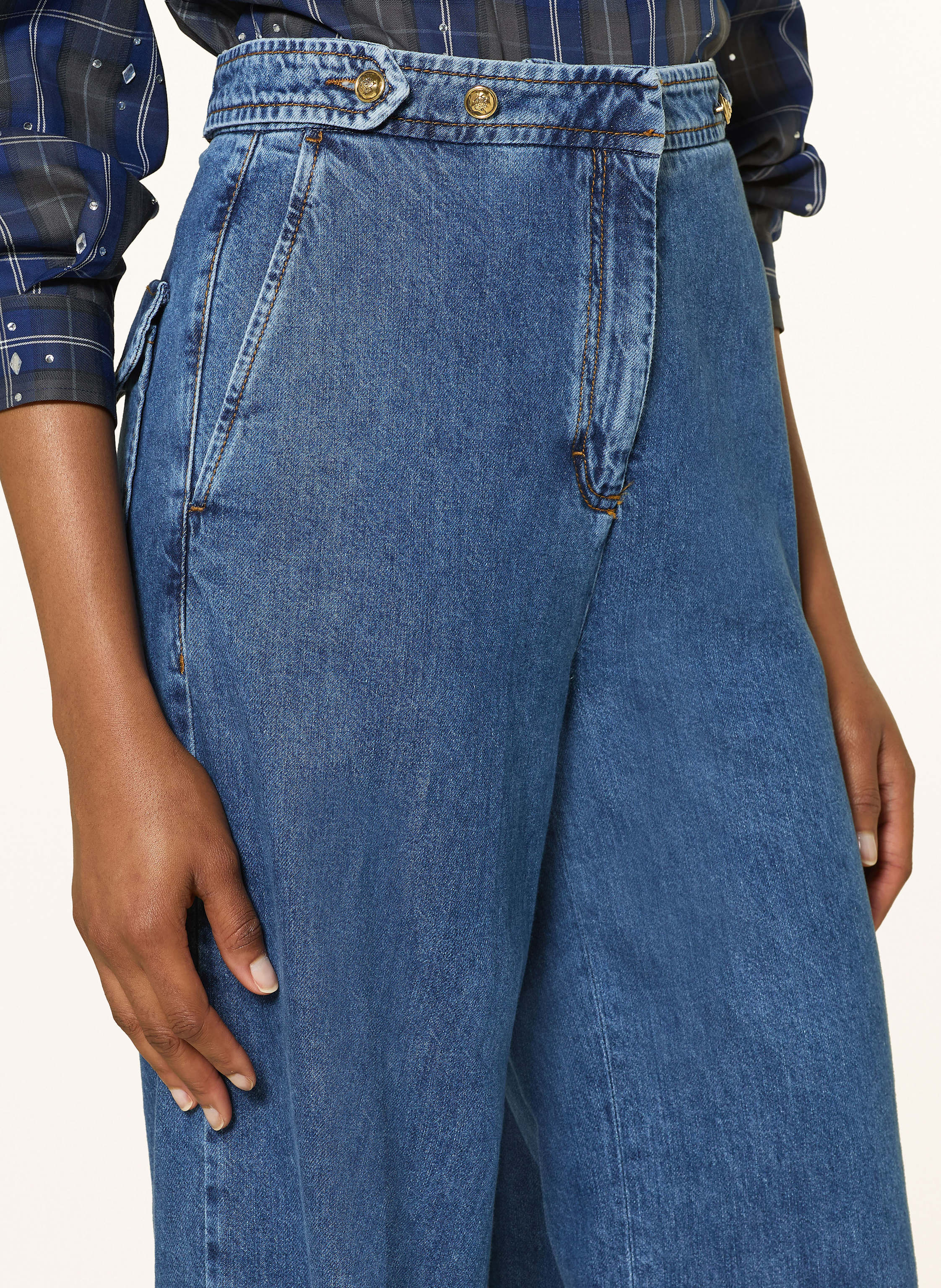 Thumbnail - Sandro Wide Leg Jeans blau