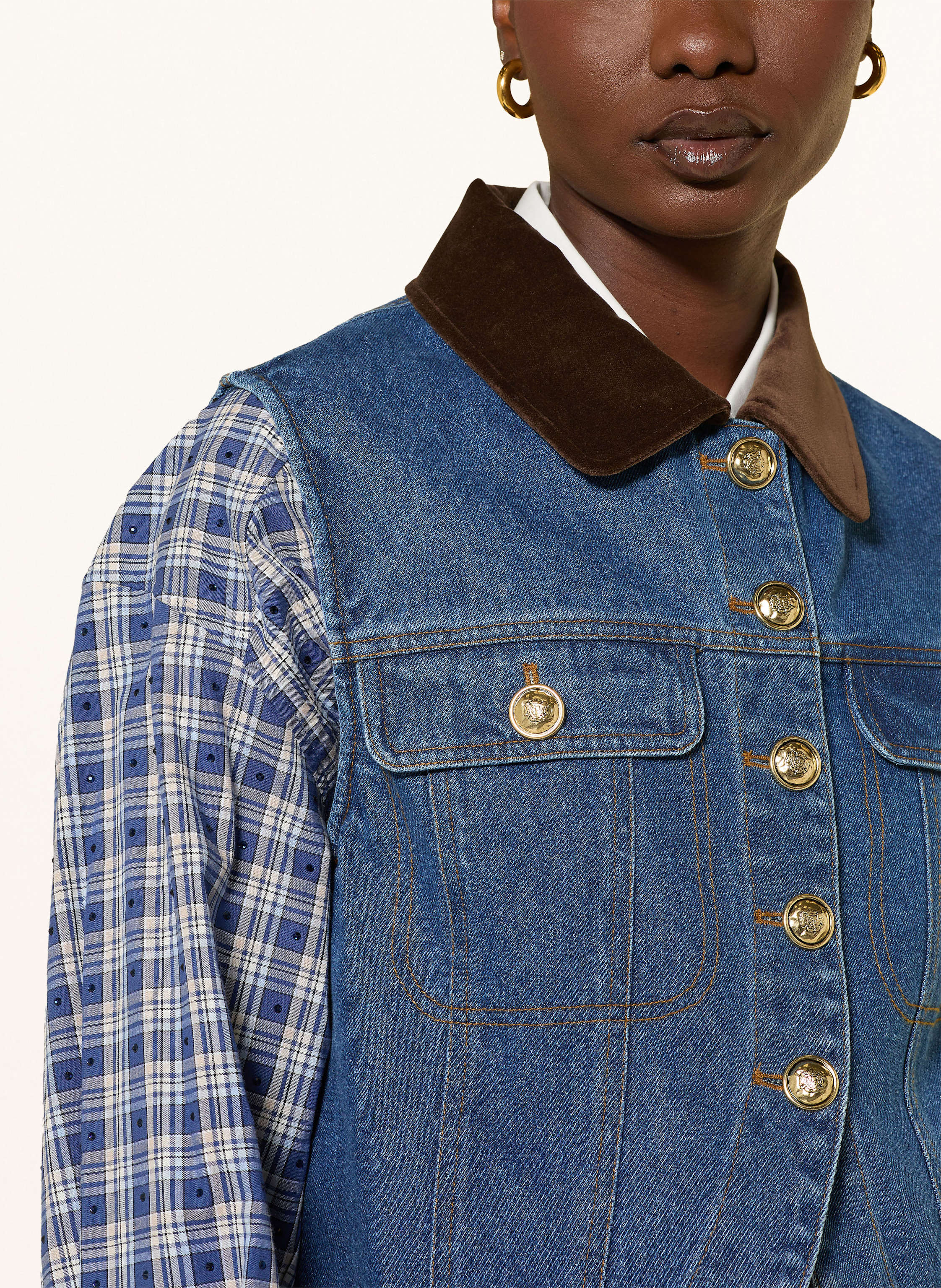 Thumbnail - Sandro Jeansweste blau