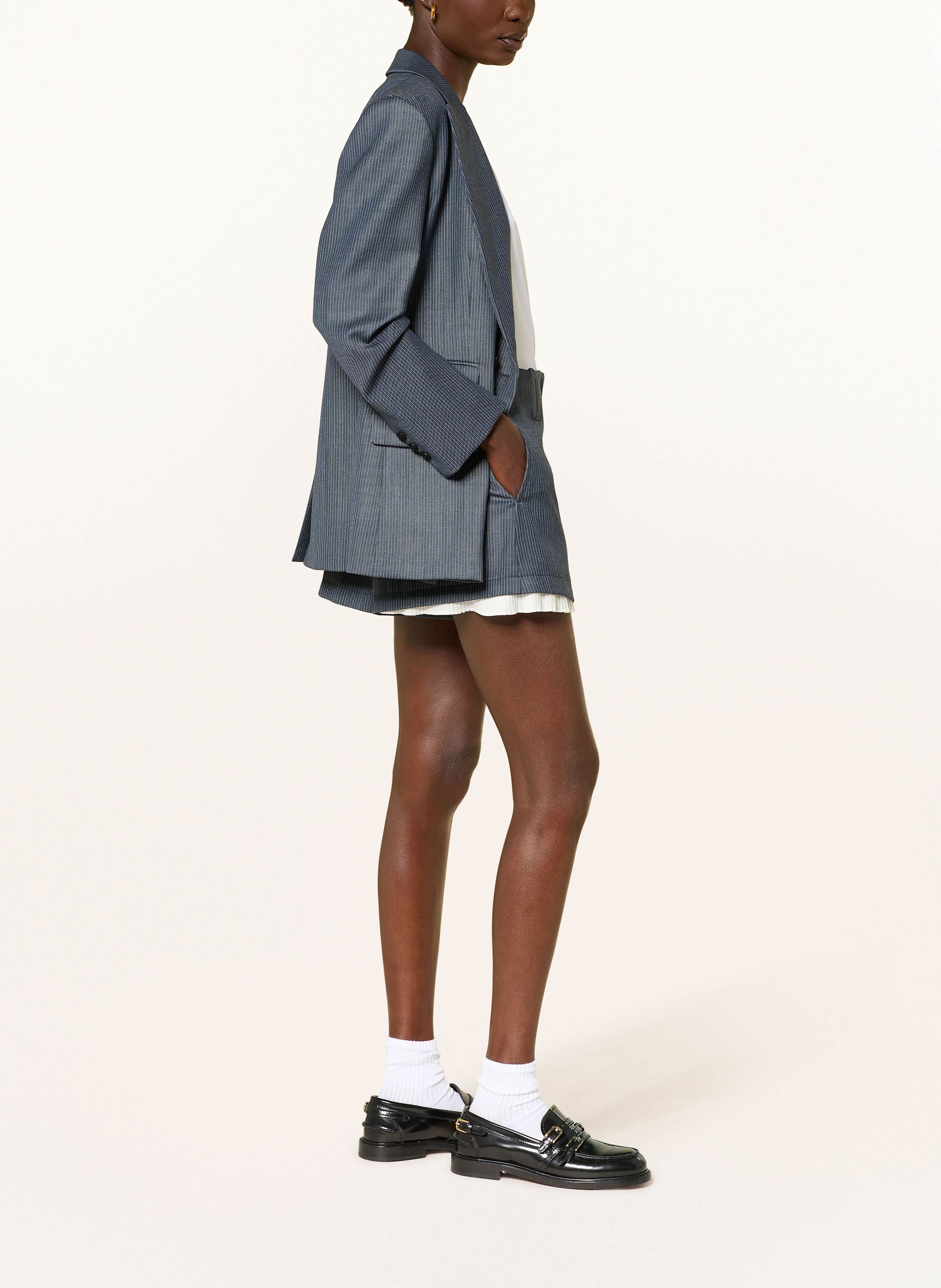 Thumbnail - Sandro Shorts Mit Plissees blau