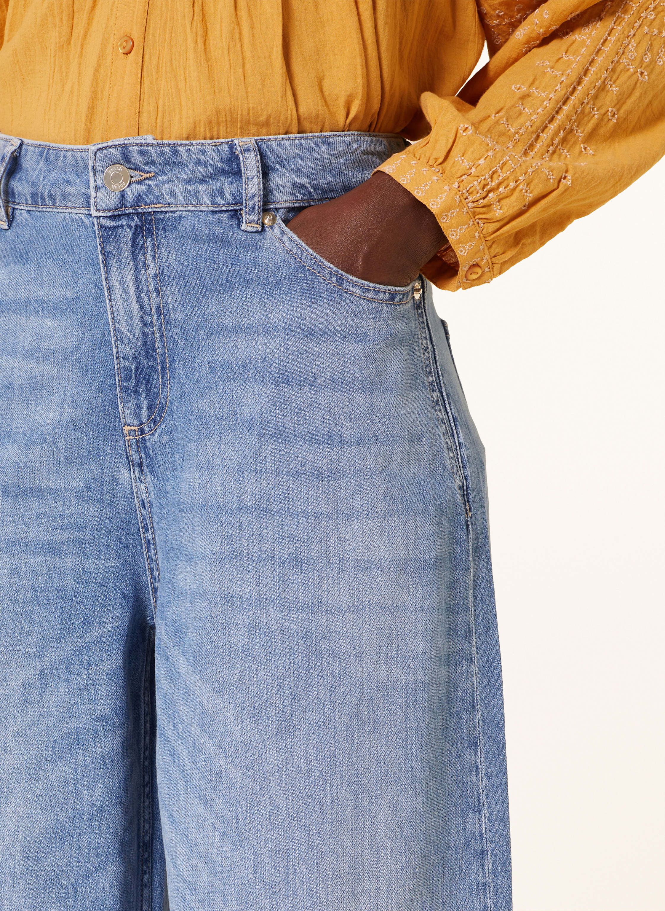 Thumbnail - Ba&Sh Wide Leg Jeans Musc blau