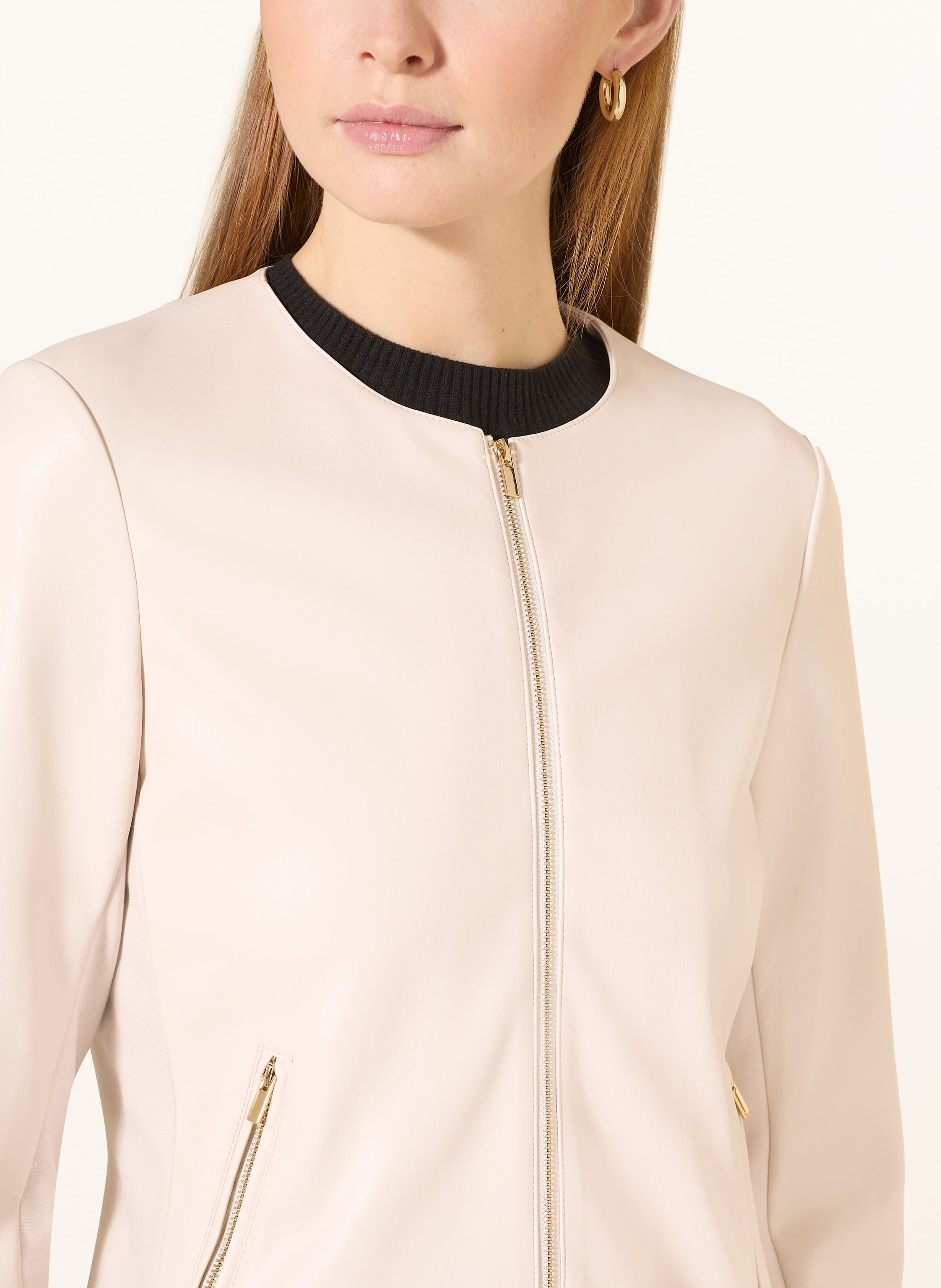 Thumbnail - Vera Mont Jacke In Lederoptik grau