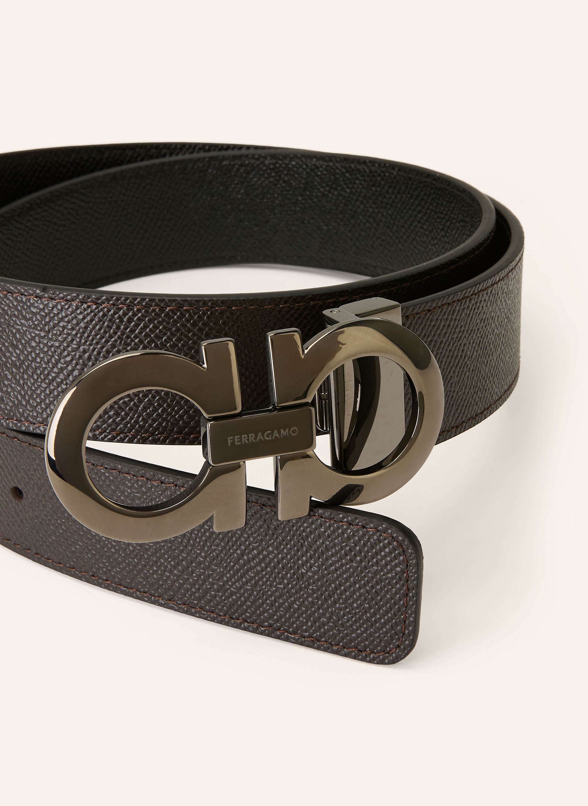 Thumbnail - Ferragamo Ledergürtel braun