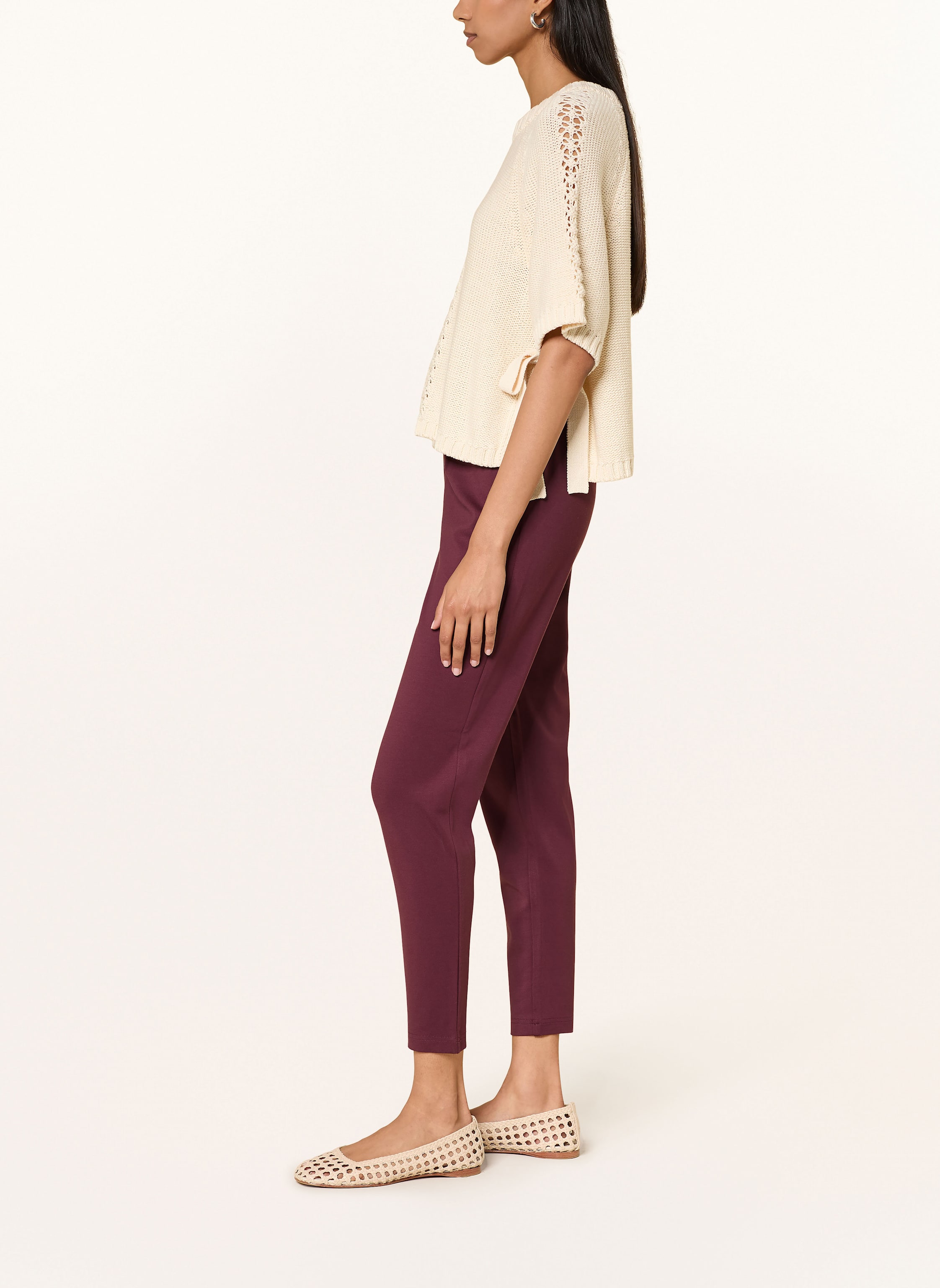 Thumbnail - Only Jerseyhose Im Jogging-Stil rot