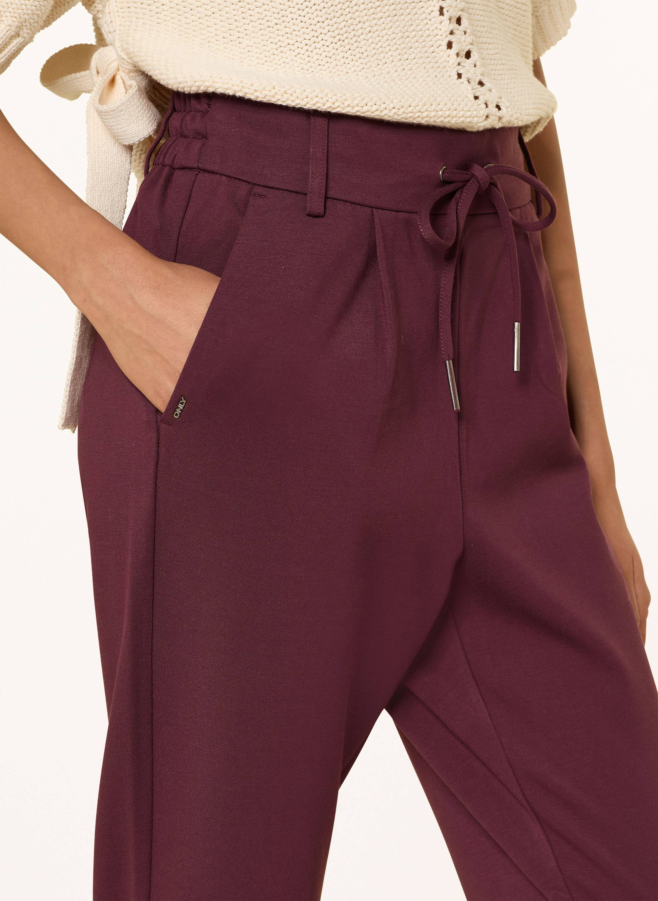 Thumbnail - Only Jerseyhose Im Jogging-Stil rot