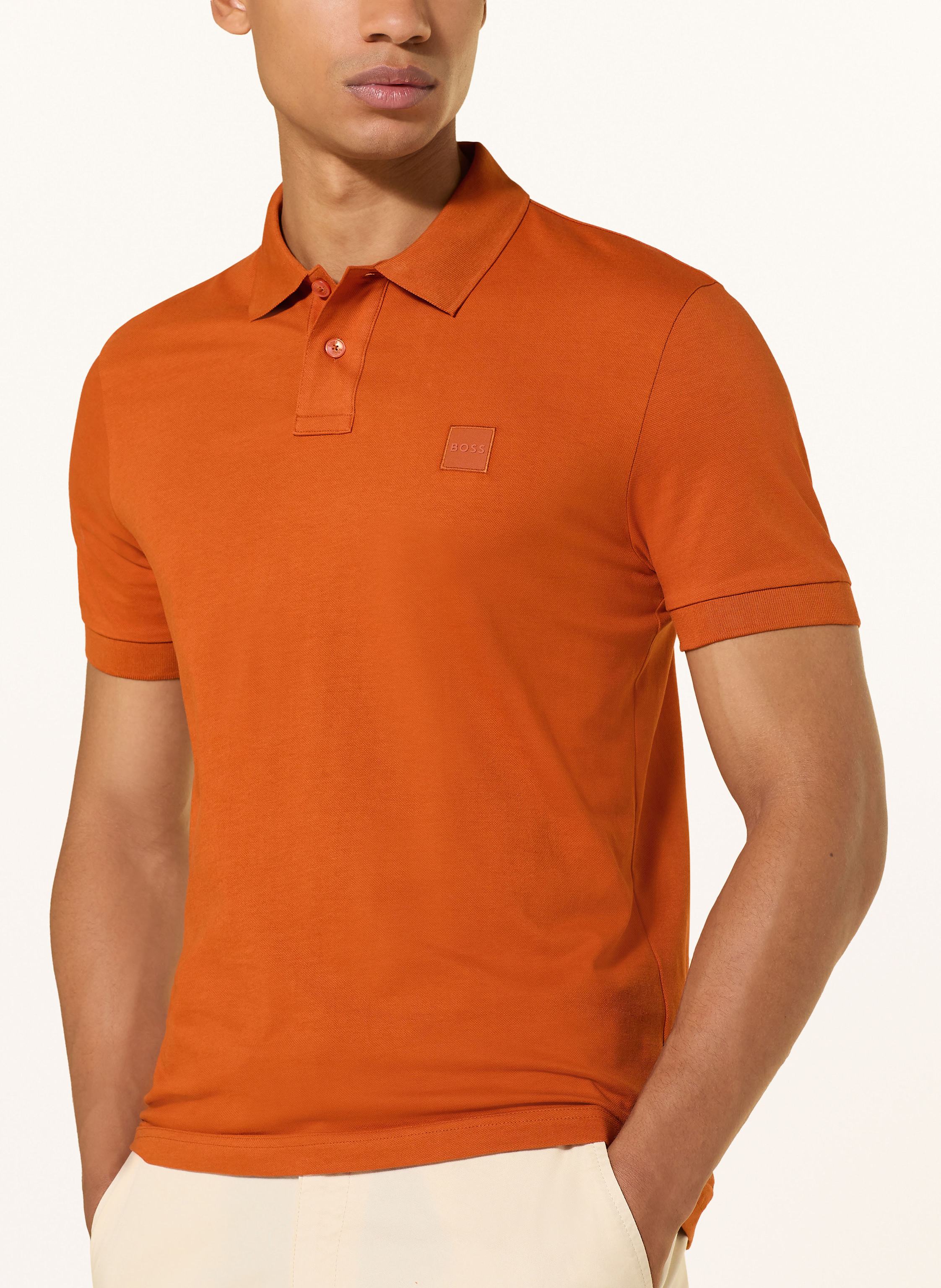 Thumbnail - Boss Jersey-Poloshirt Passenger orange