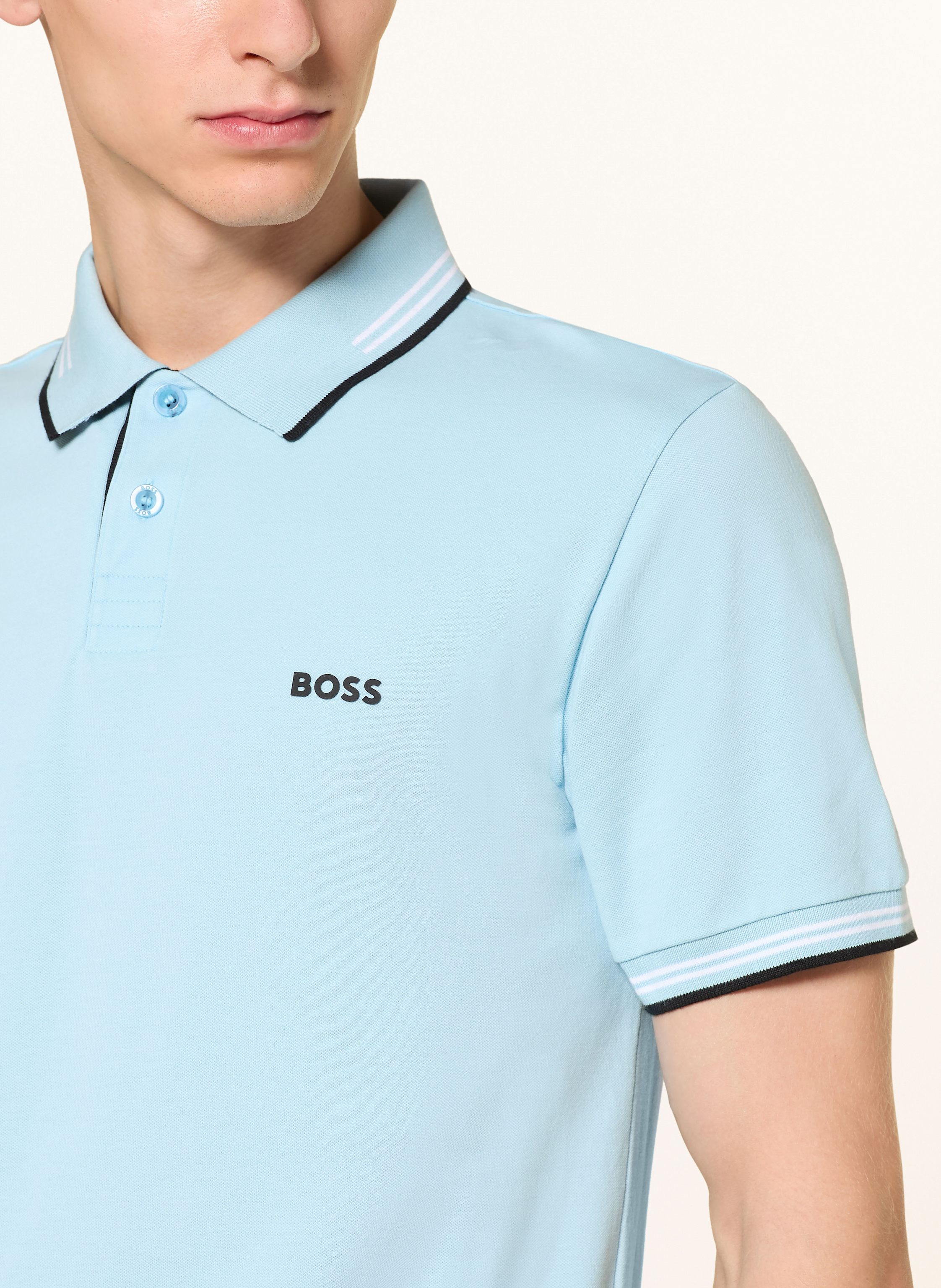 Thumbnail - Boss Piqué-Poloshirt Paul Slim Fit blau