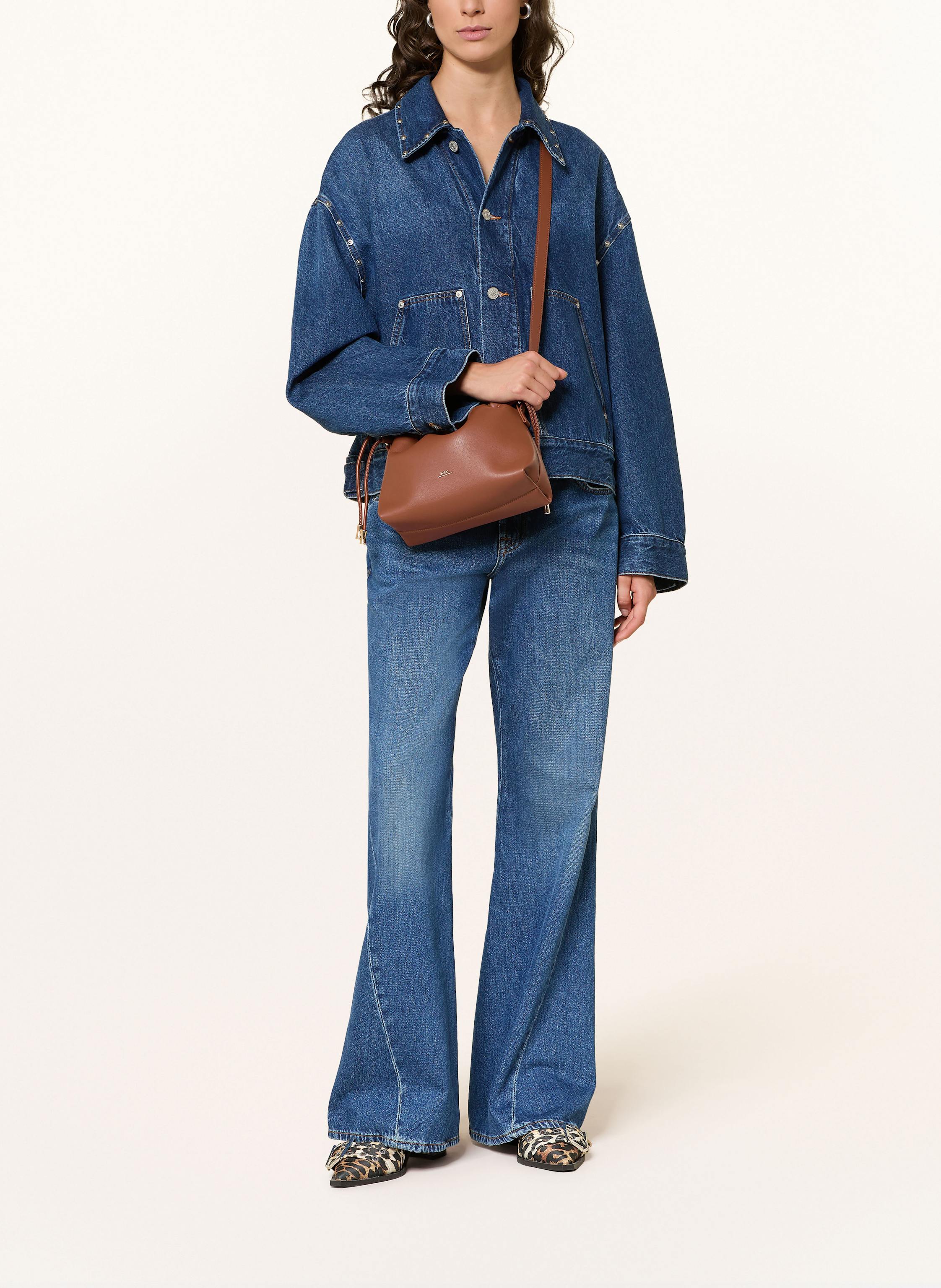 Thumbnail - A.P.C. Beuteltasche Ninon Mini braun