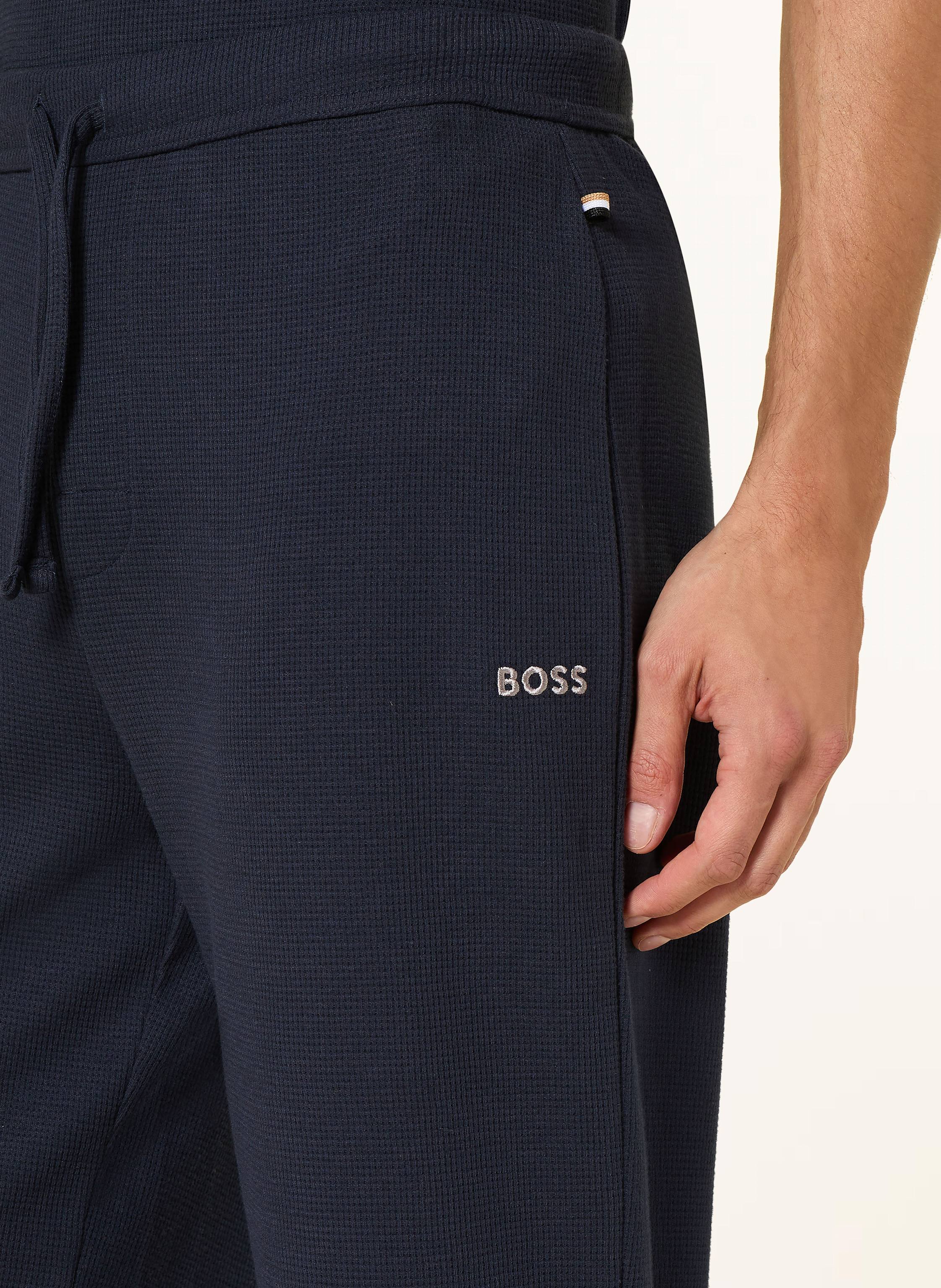 Thumbnail - Boss Schlafhose Waffle blau