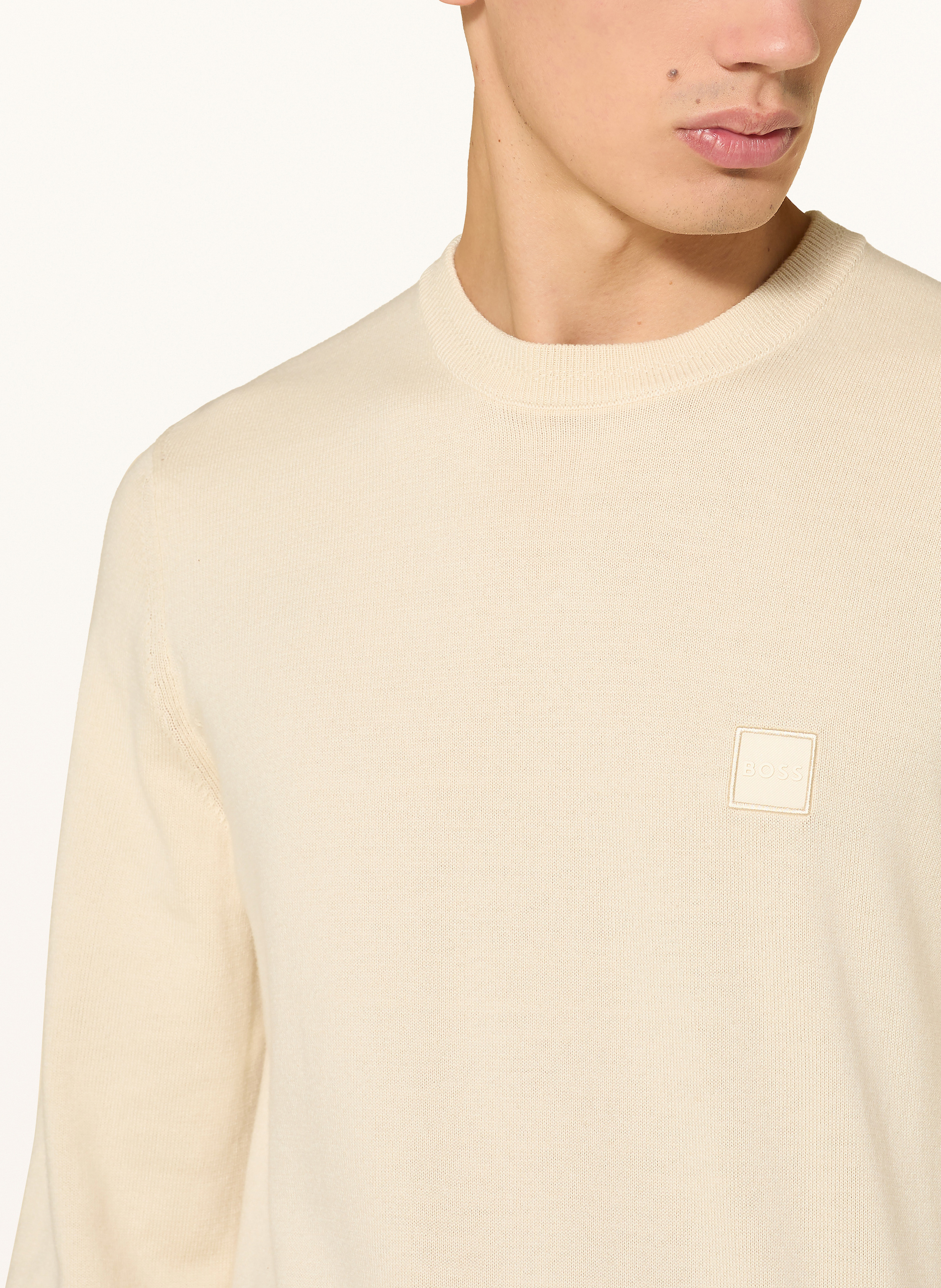 Thumbnail - Boss Pullover Kanovano weiss