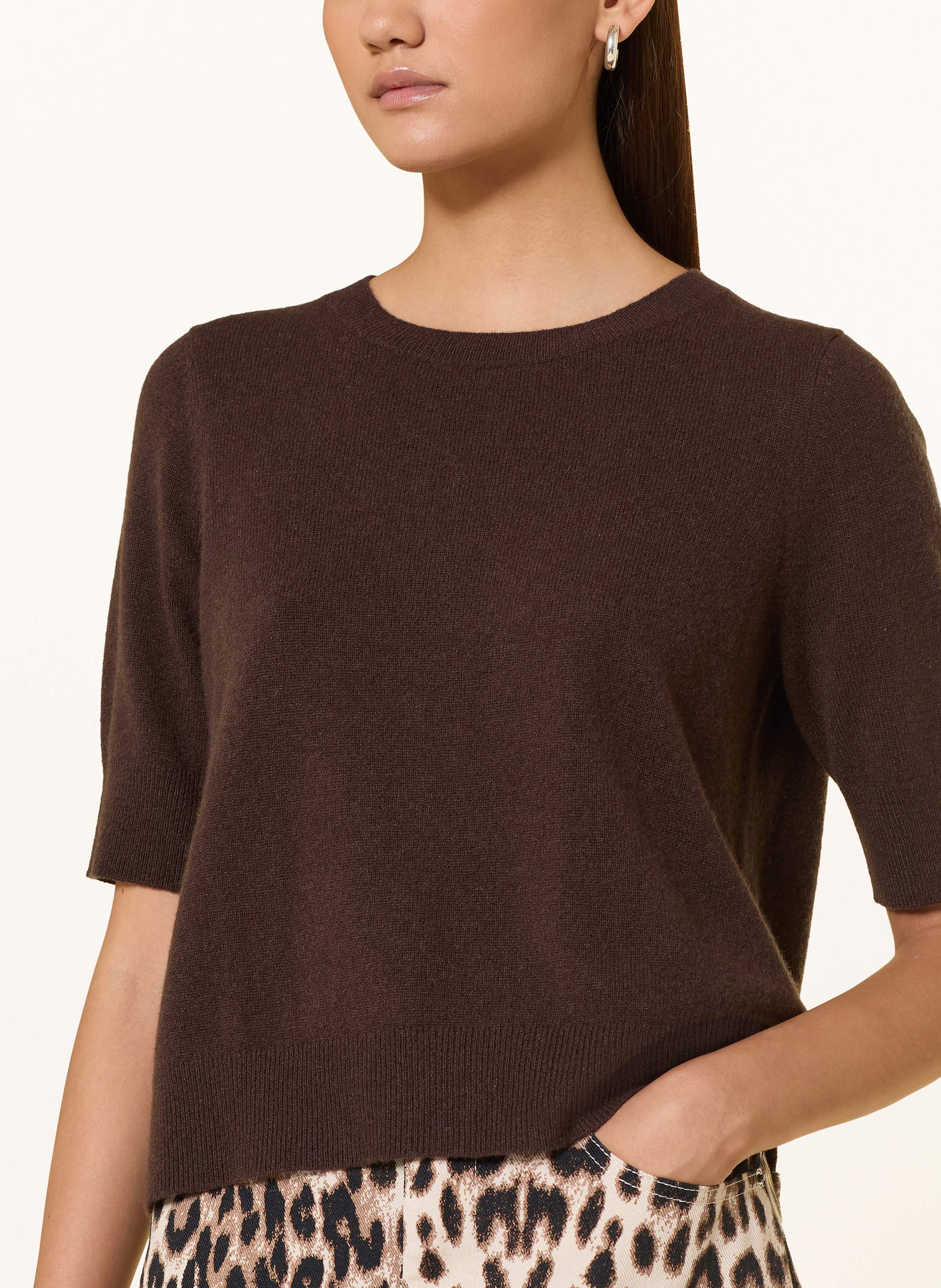 Thumbnail - Mrs & Hugs Strickshirt Aus Cashmere braun