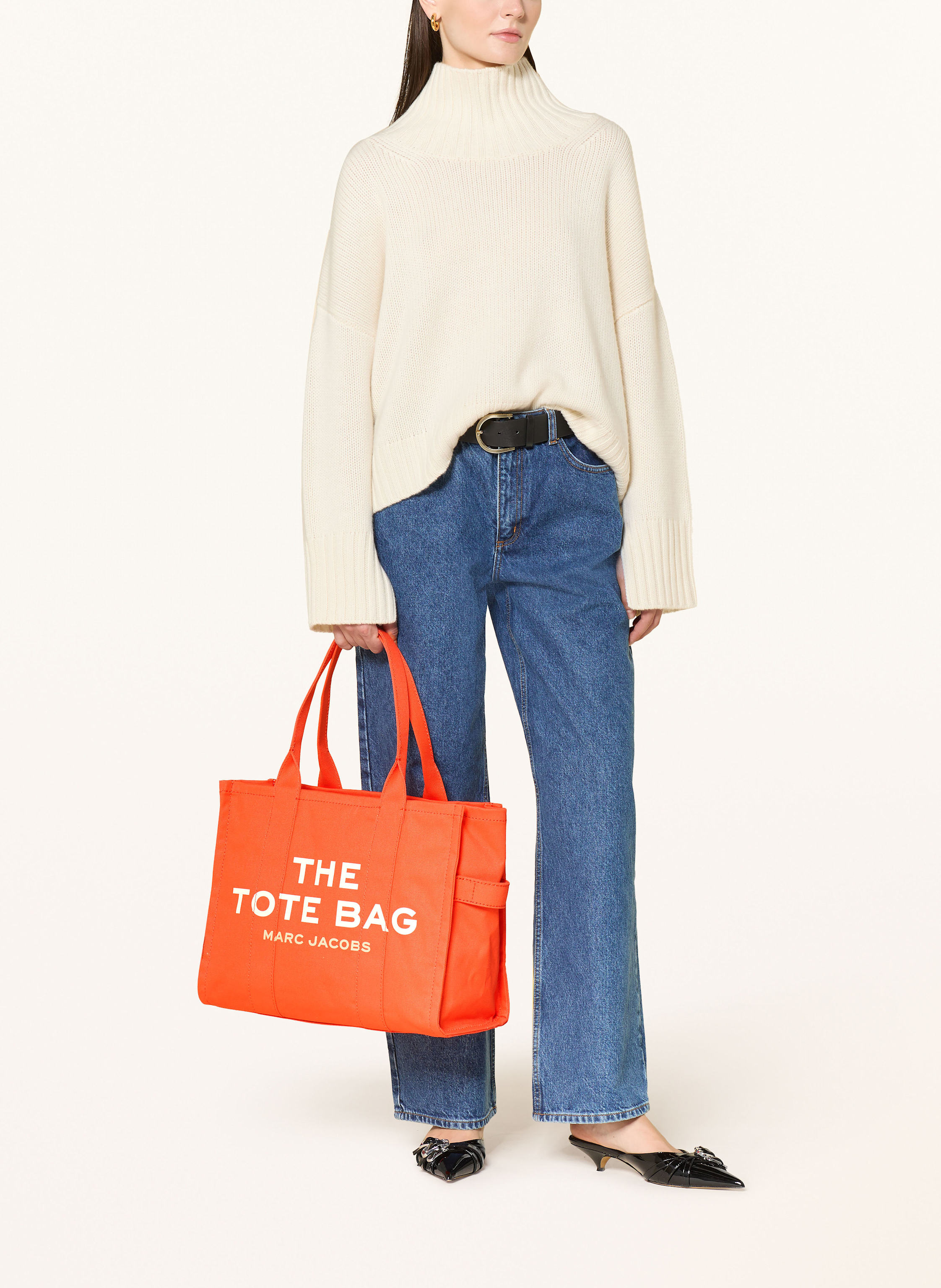 Thumbnail - Marc Jacobs Shopper The Large Tote Bag orange
