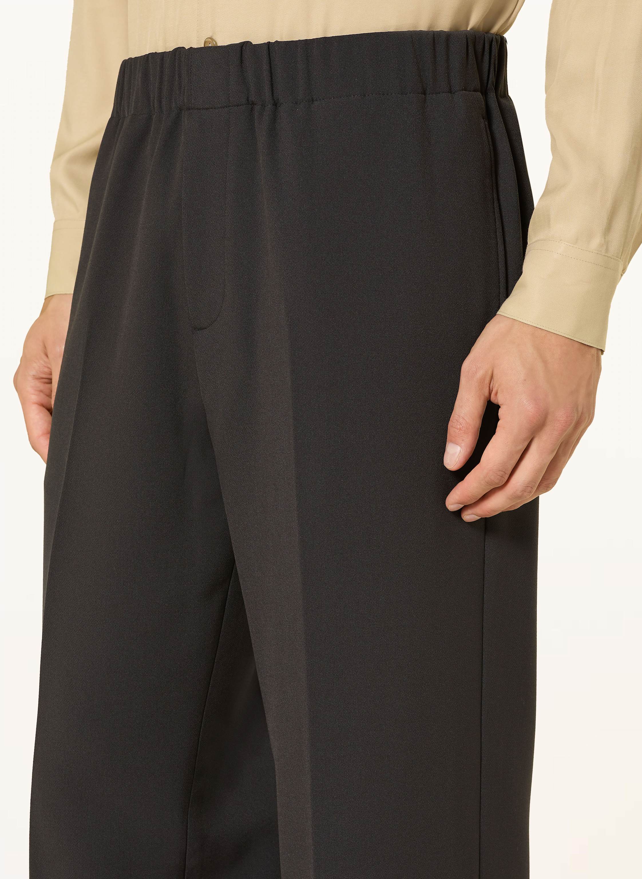 Thumbnail - Sandro Jerseyhose Straight Fit grau