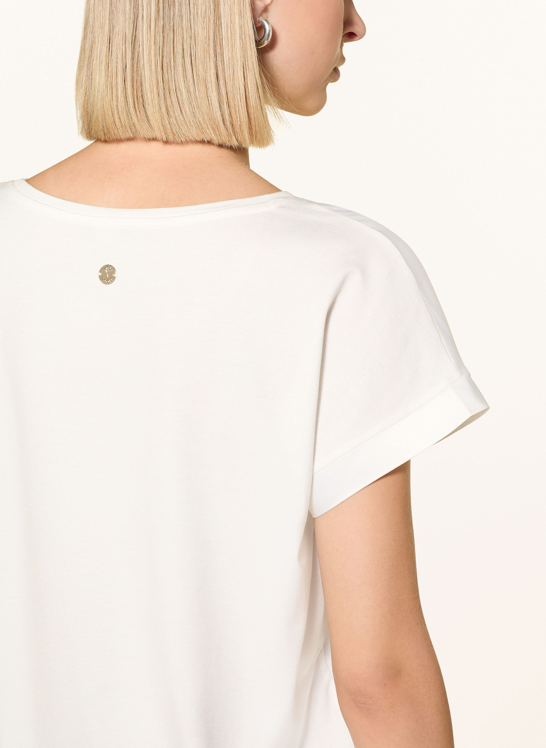 Thumbnail - Joop! Blusenshirt Taila Im Materialmix weiss