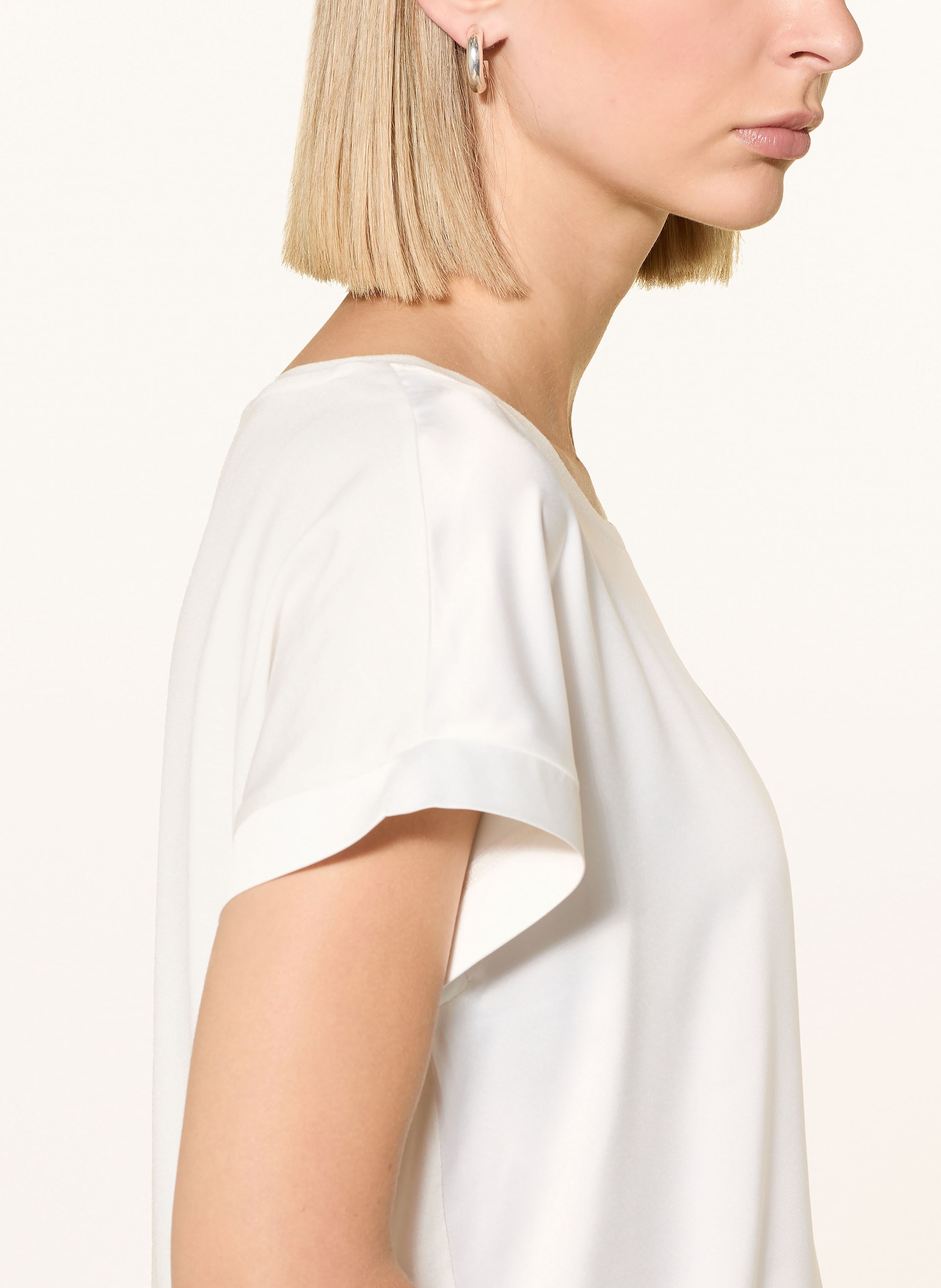 Thumbnail - Joop! Blusenshirt Taila Im Materialmix weiss