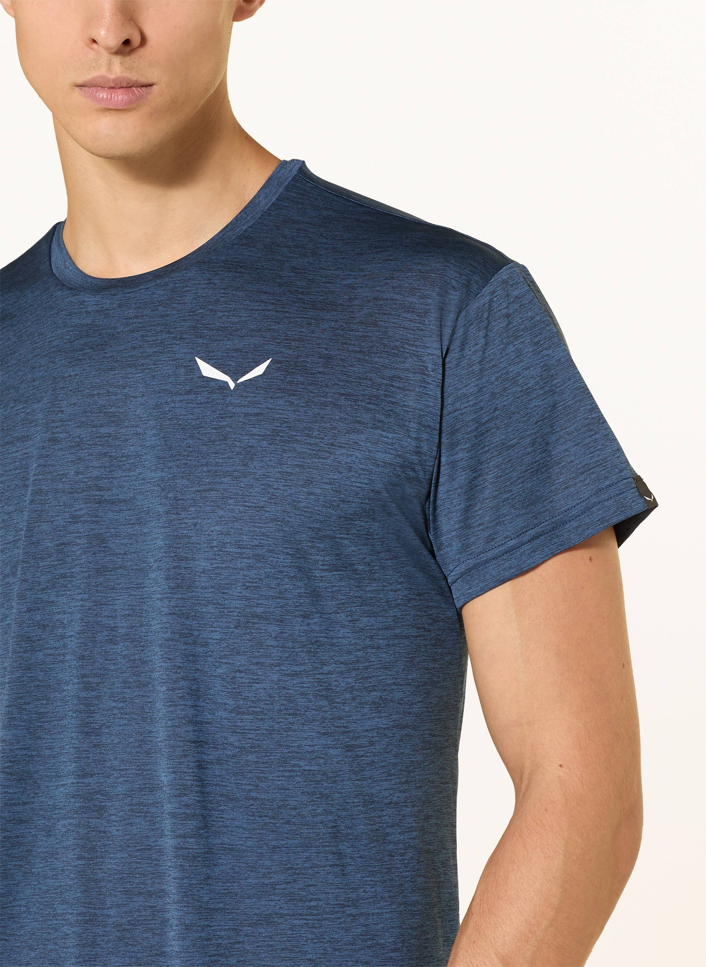 Thumbnail - Salewa T-Shirt Puez Melange Dry'ton blau