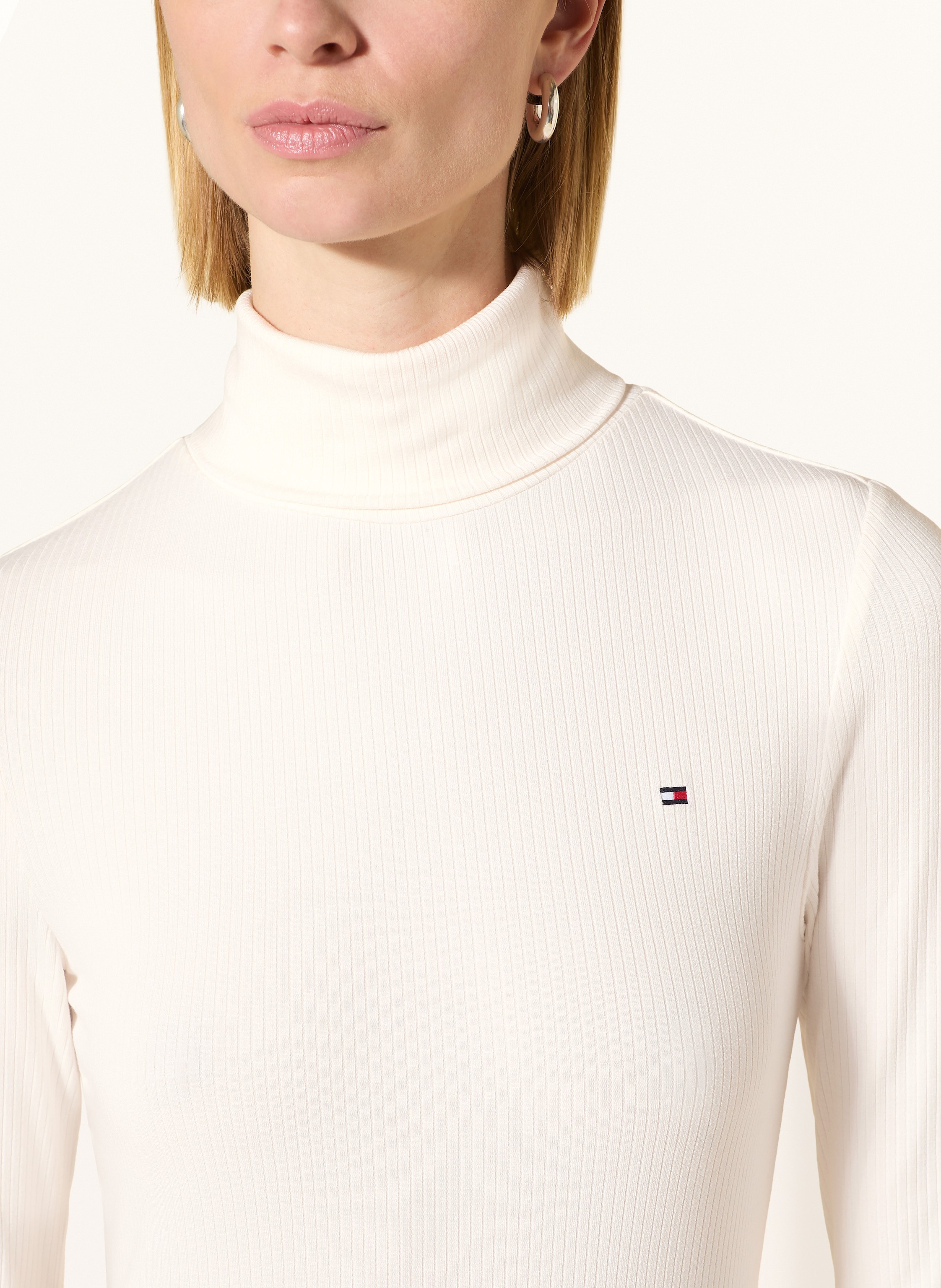 Thumbnail - Tommy Hilfiger Rollkragenshirt weiss