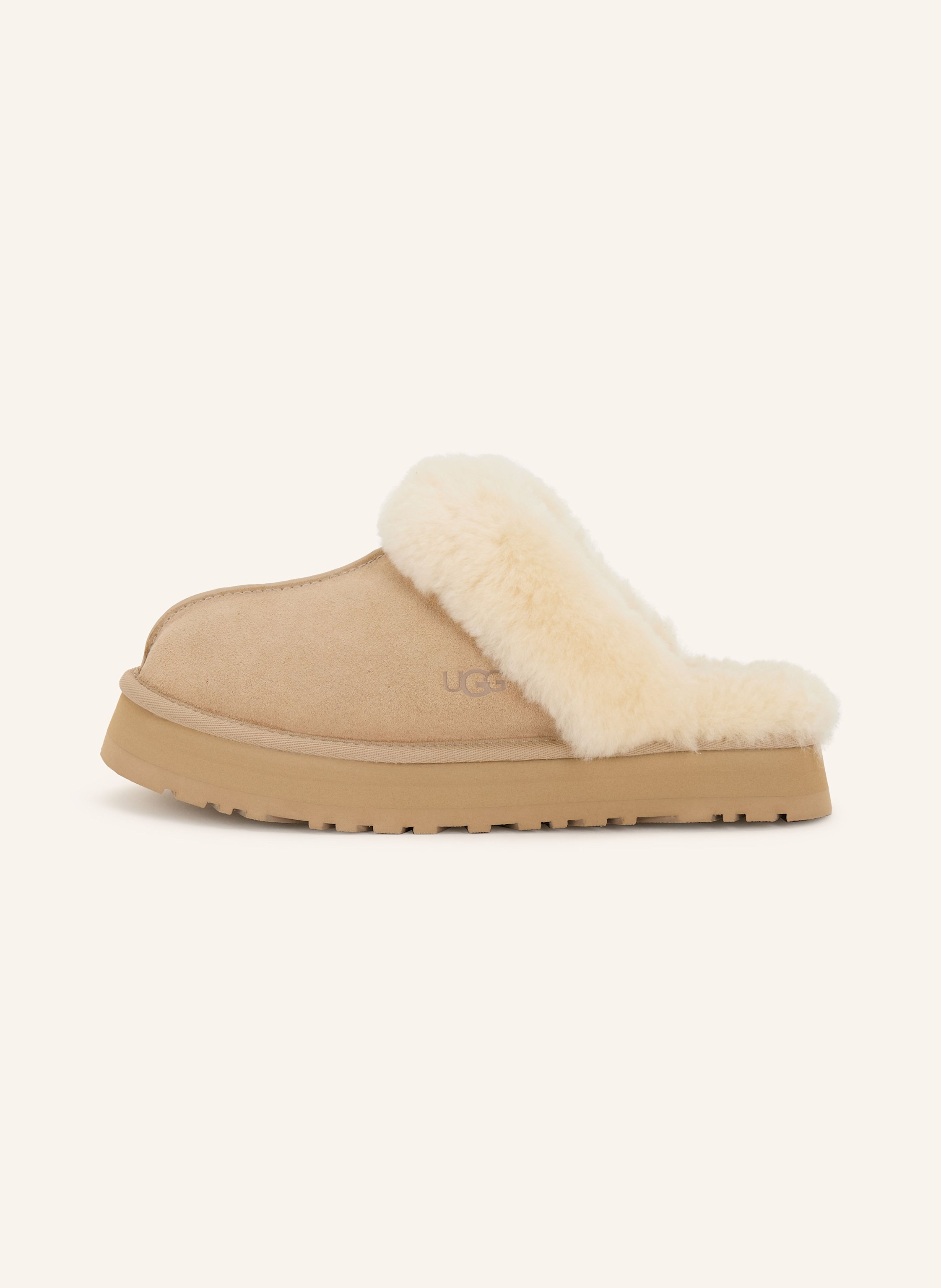 Thumbnail - Ugg Pantoletten Disquette beige
