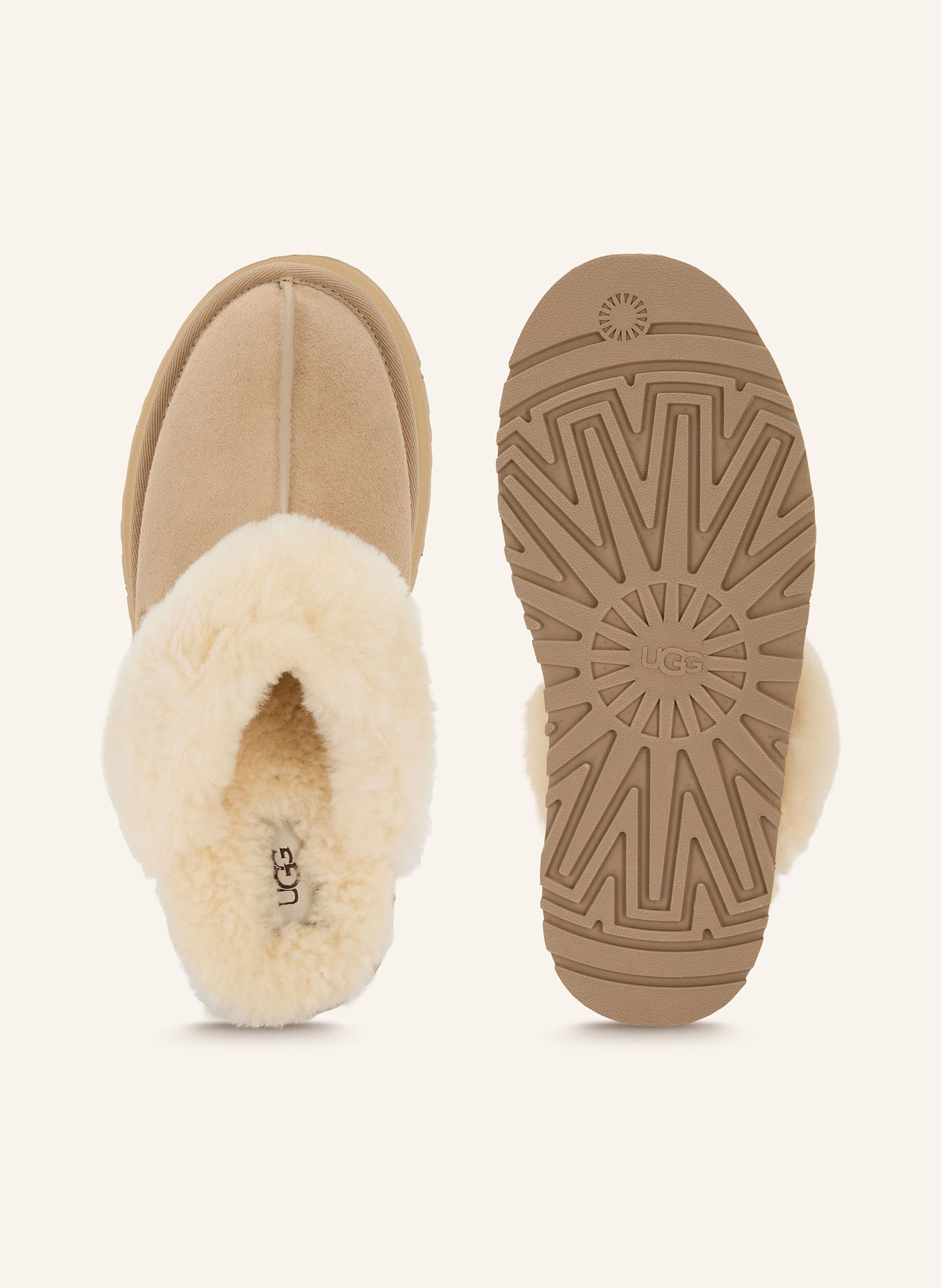 Thumbnail - Ugg Pantoletten Disquette beige