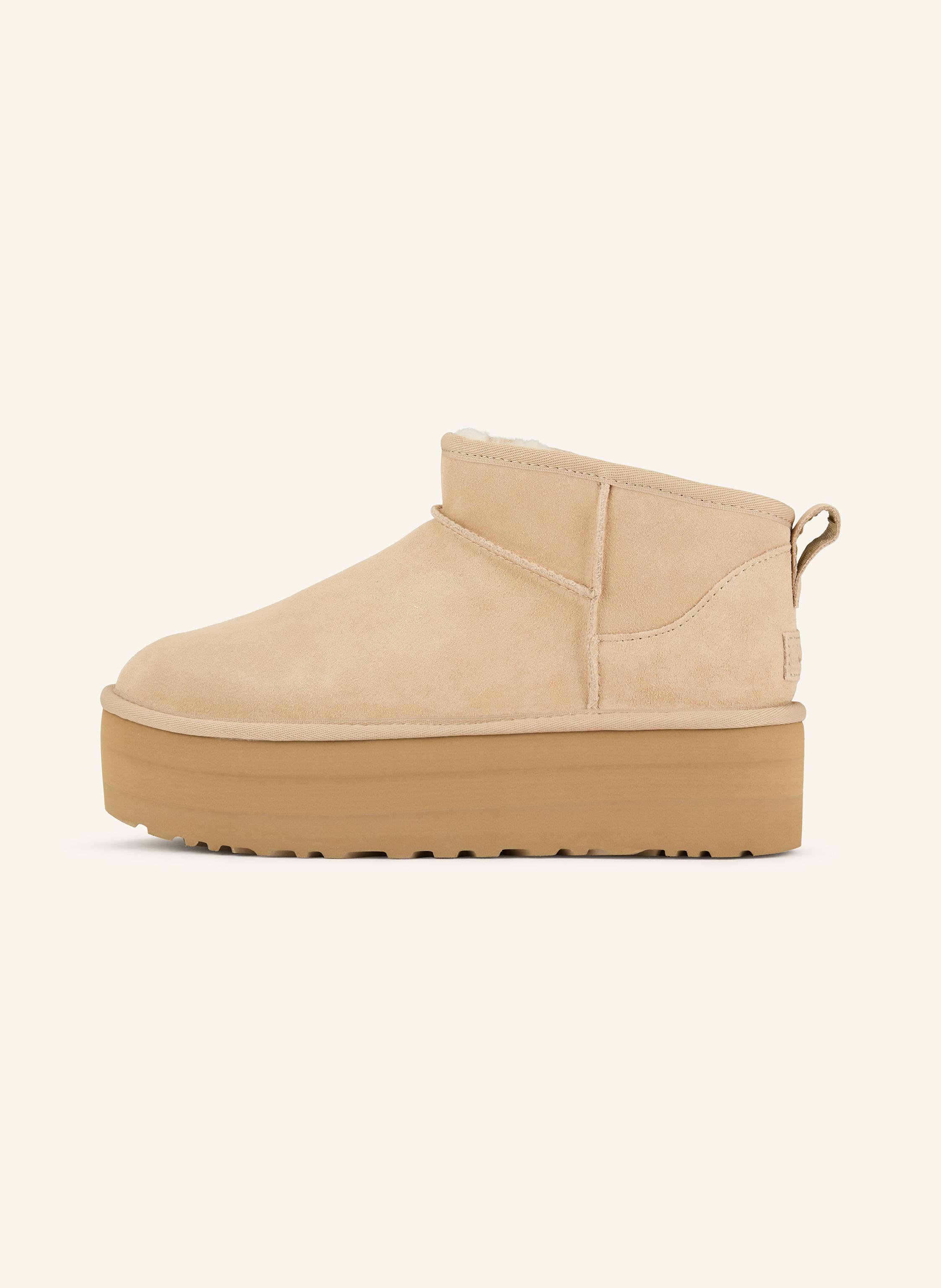 Thumbnail - Ugg Plateau-Boots Classic Ultra Mini Platform beige