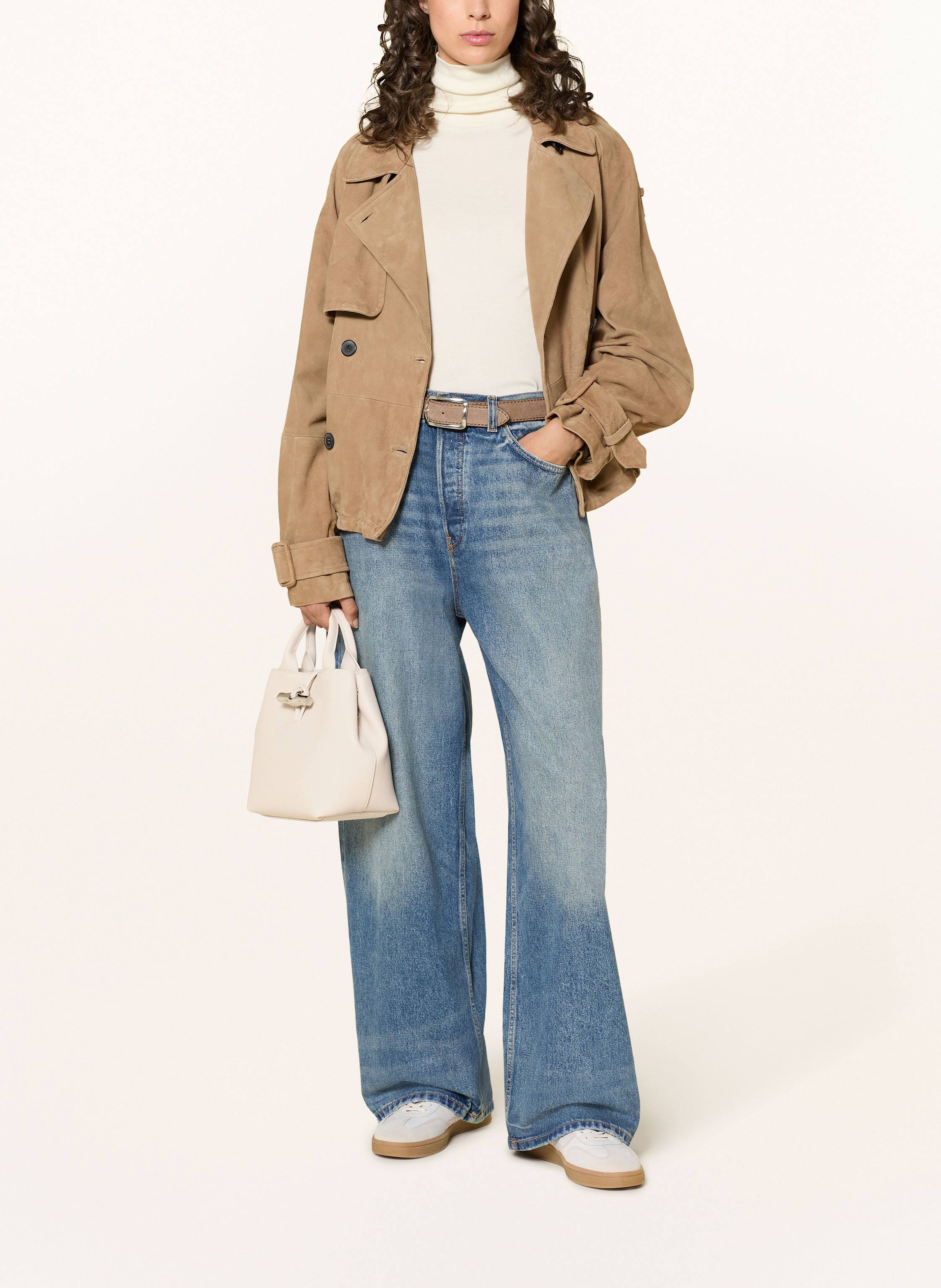 Thumbnail - Longchamp Umhängetasche Le Roseau Small weiss