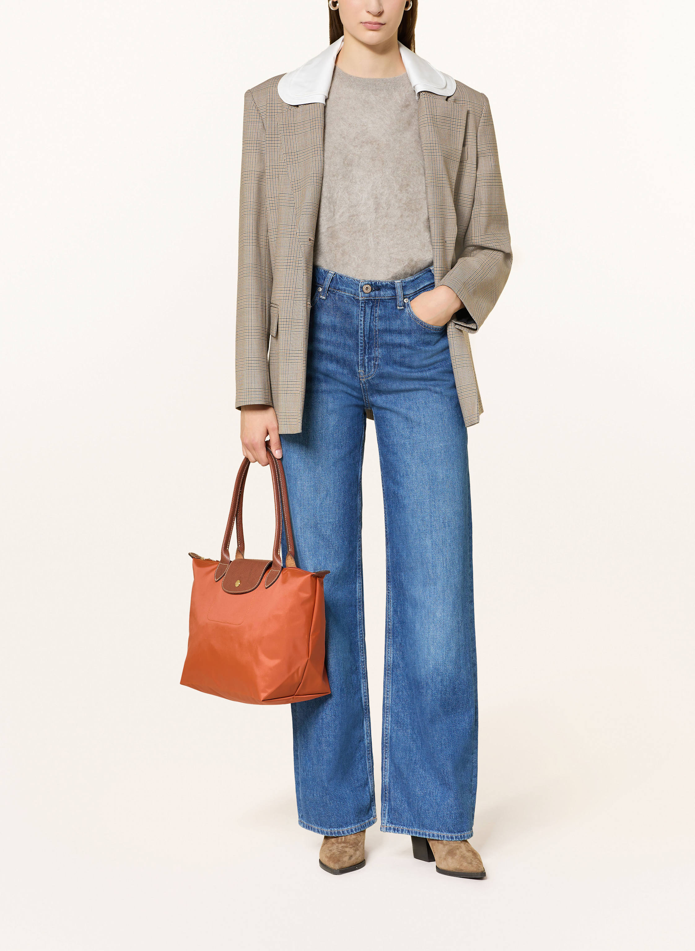 Thumbnail - Longchamp Shopper Le Pliage M orange