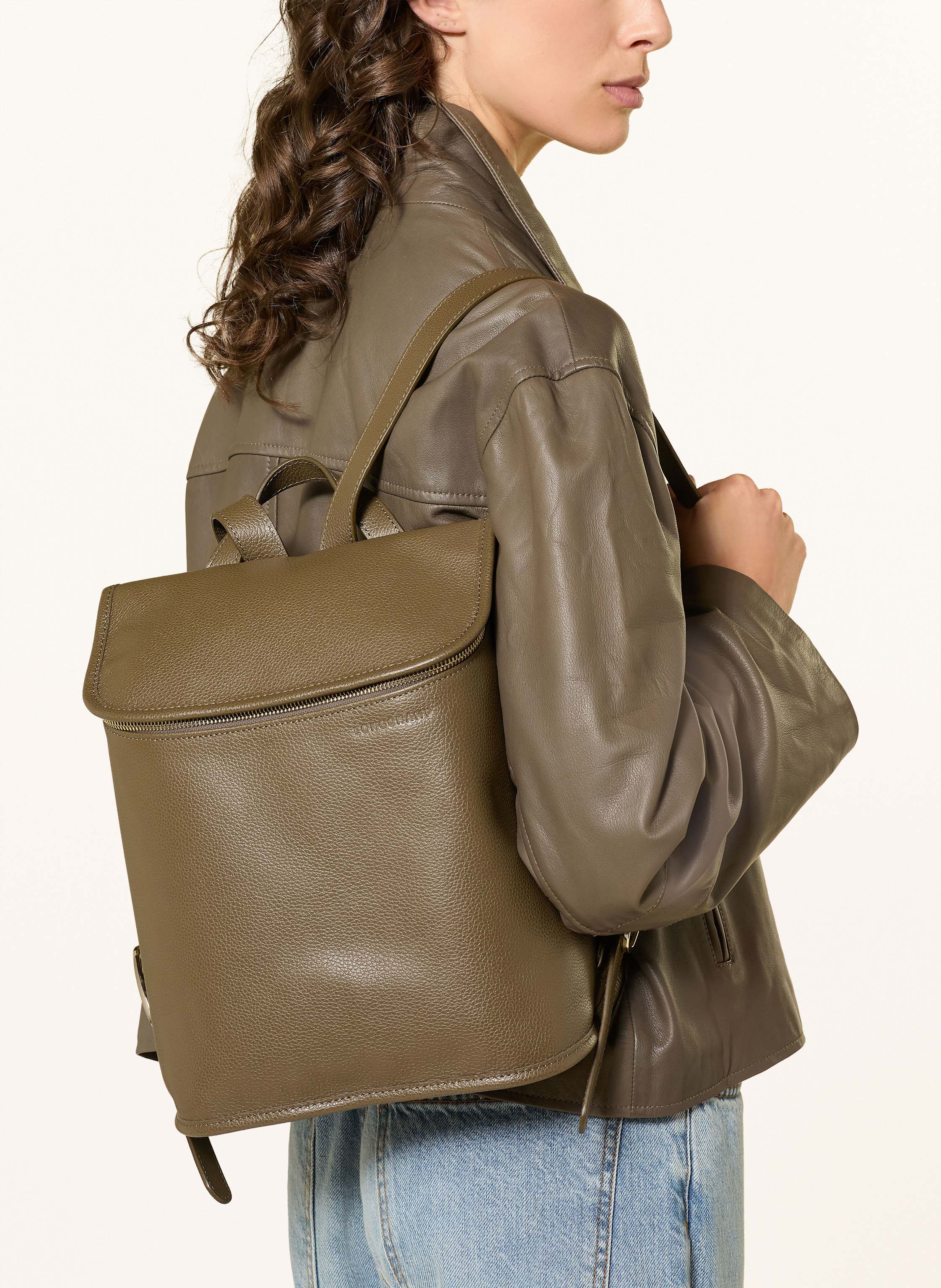 Thumbnail - Longchamp Rucksack Foulonné gruen
