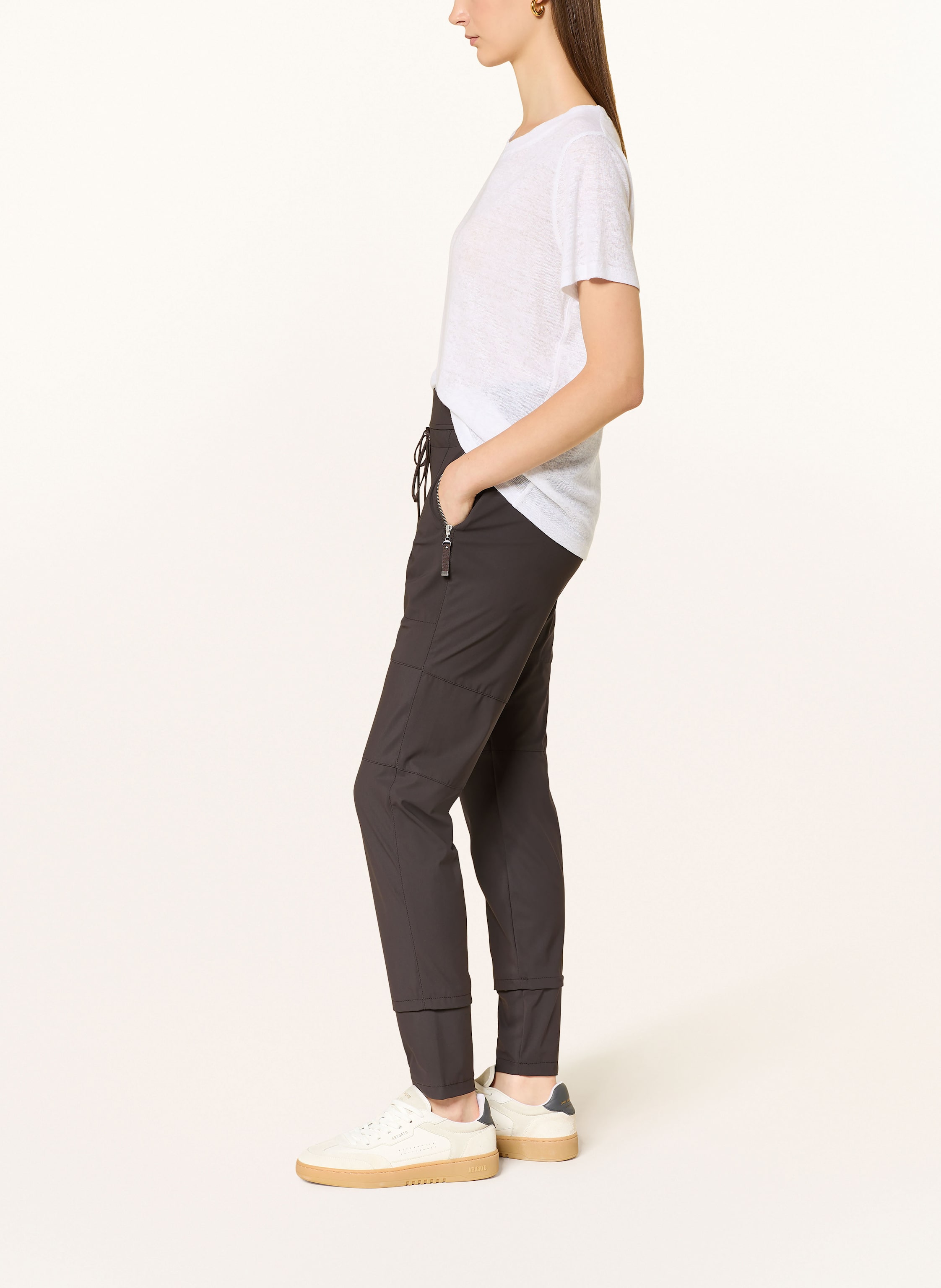 Thumbnail - Raffaello Rossi Hose Candy Long Im Jogging-Stil braun