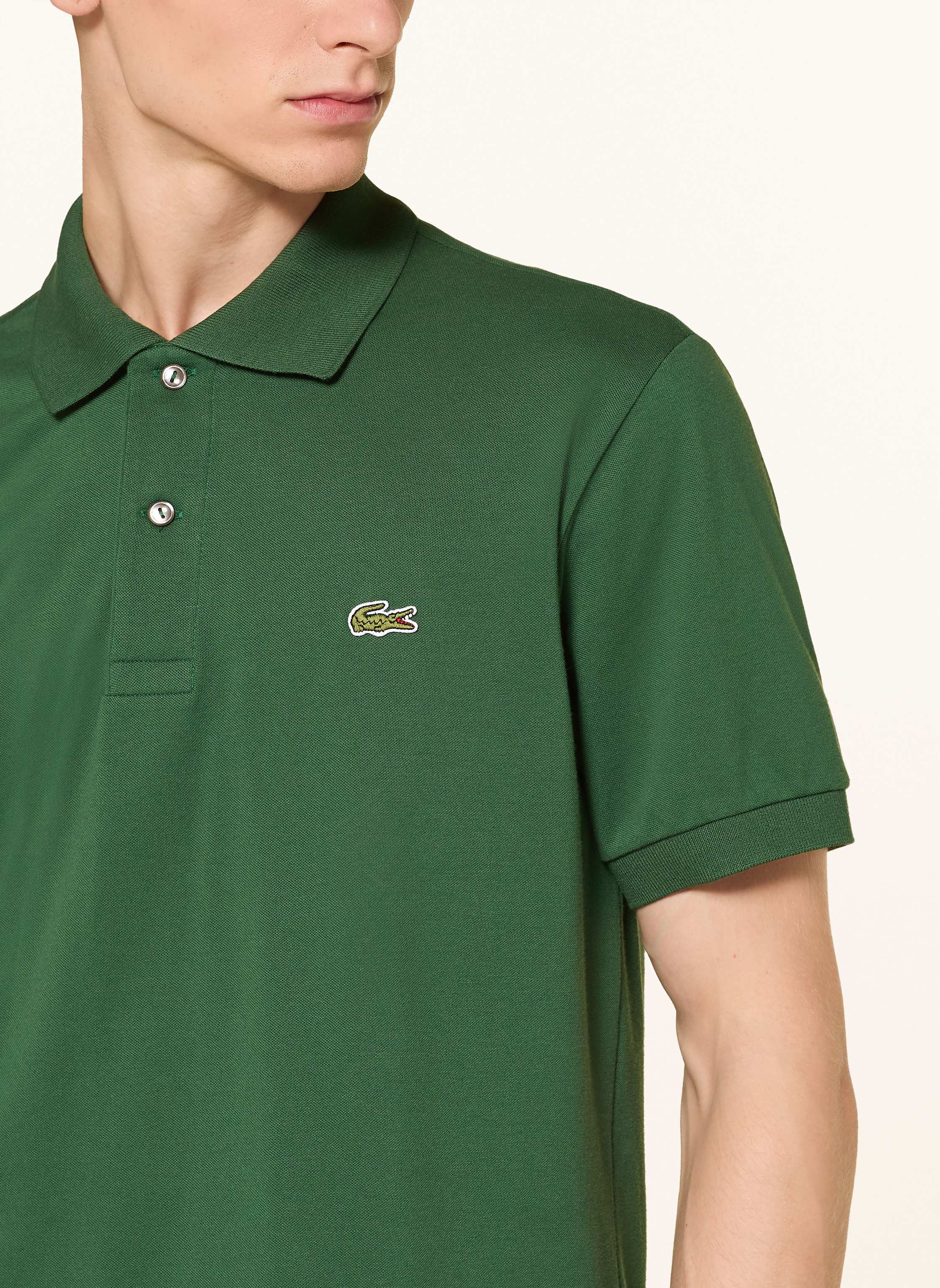 Thumbnail - Lacoste Piqué-Poloshirt gruen