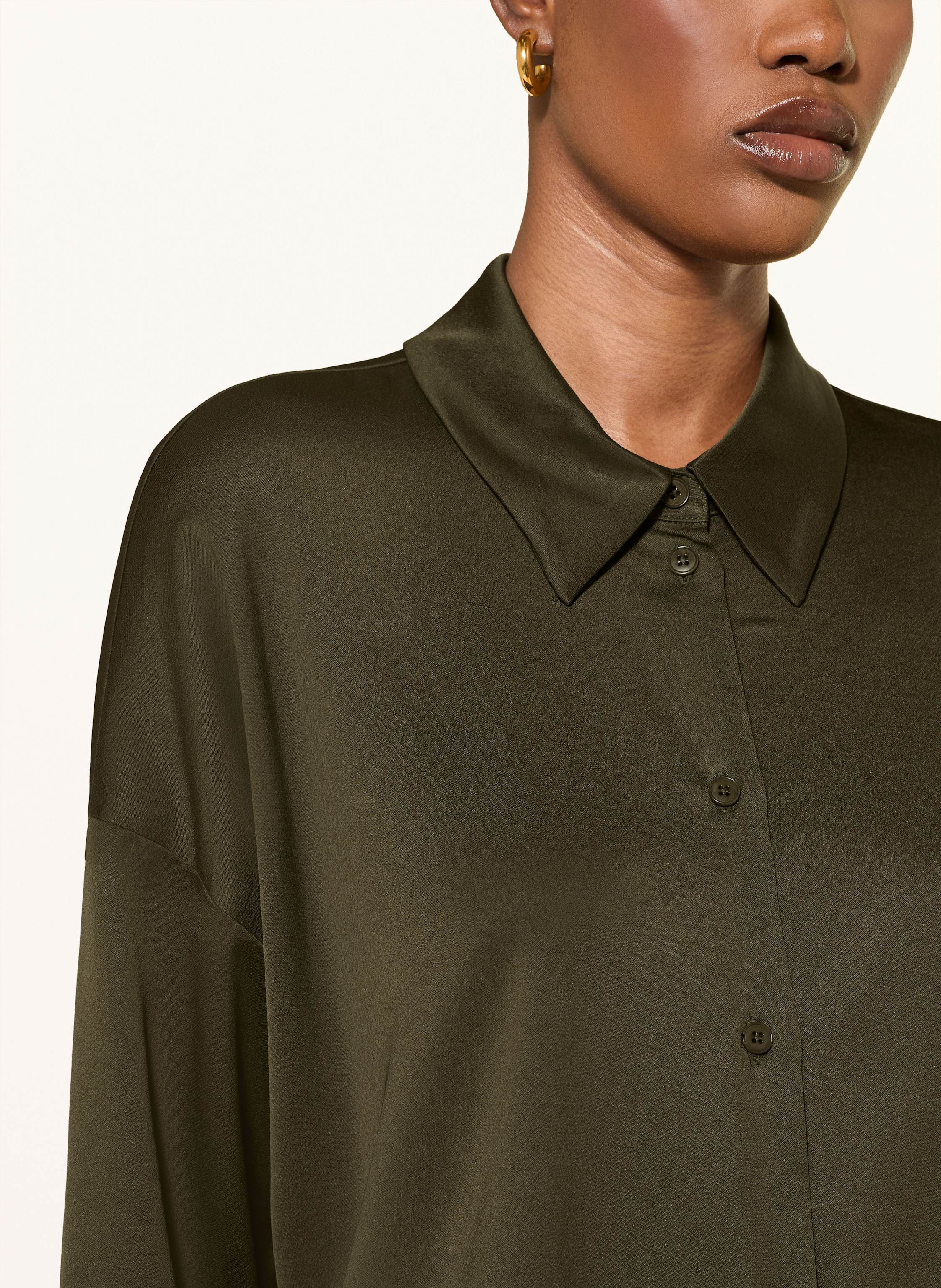 Thumbnail - Drykorn Hemdbluse Cloelia Aus Satin gruen