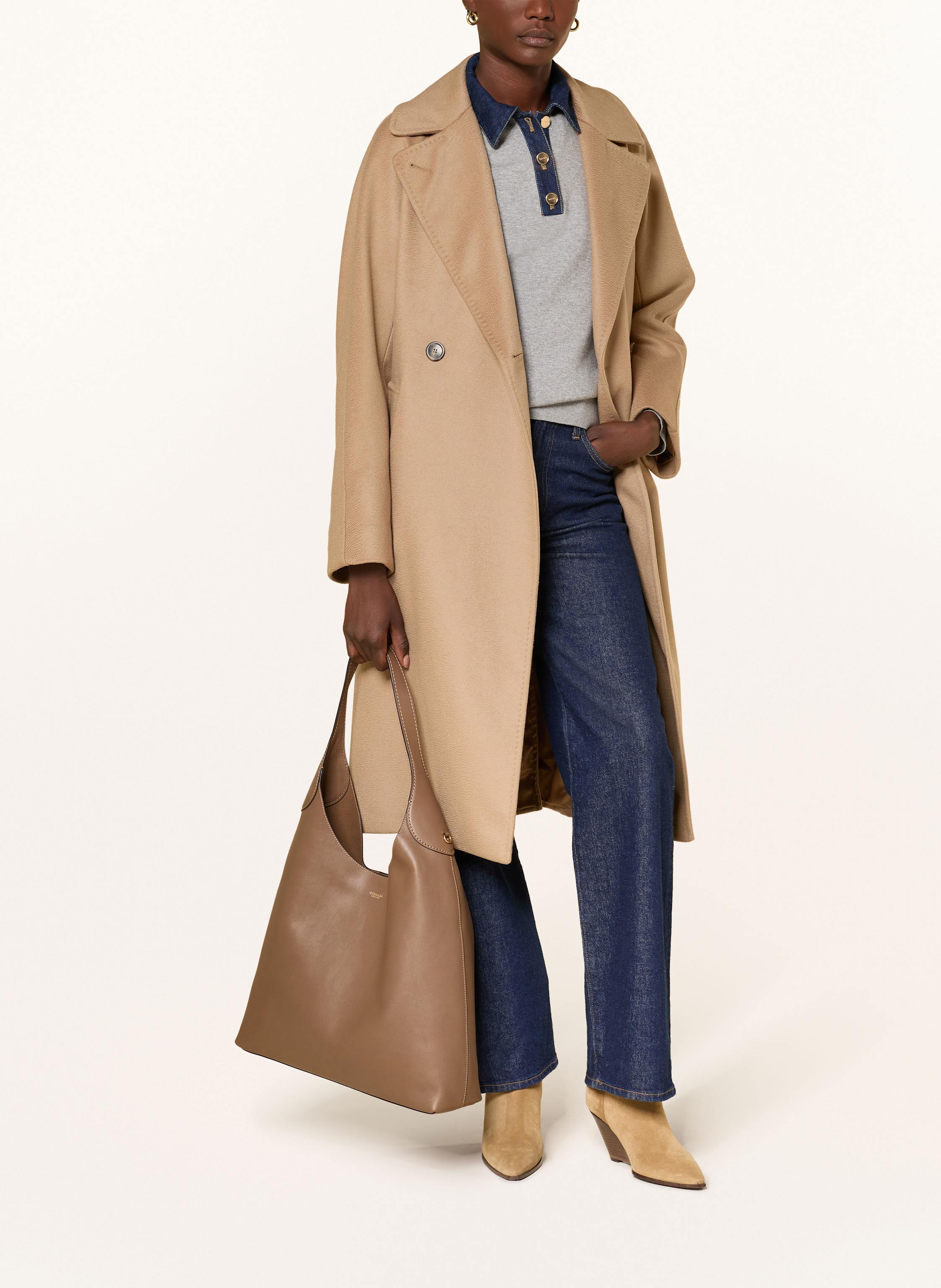 Thumbnail - Coach Beuteltasche Brooklyn beige