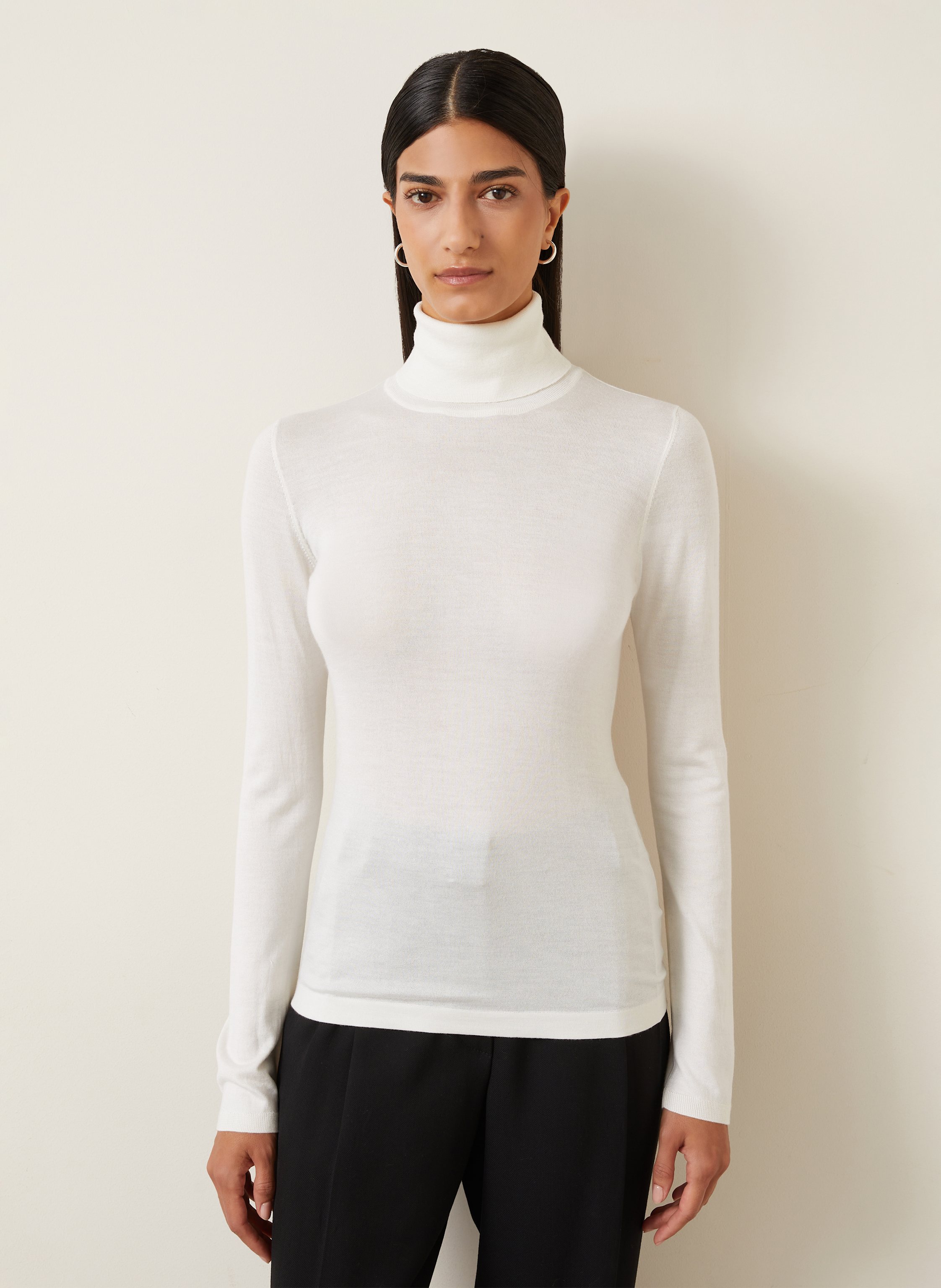Thumbnail - Brunello Cucinelli Cashmere-Pullover Mit Seide beige
