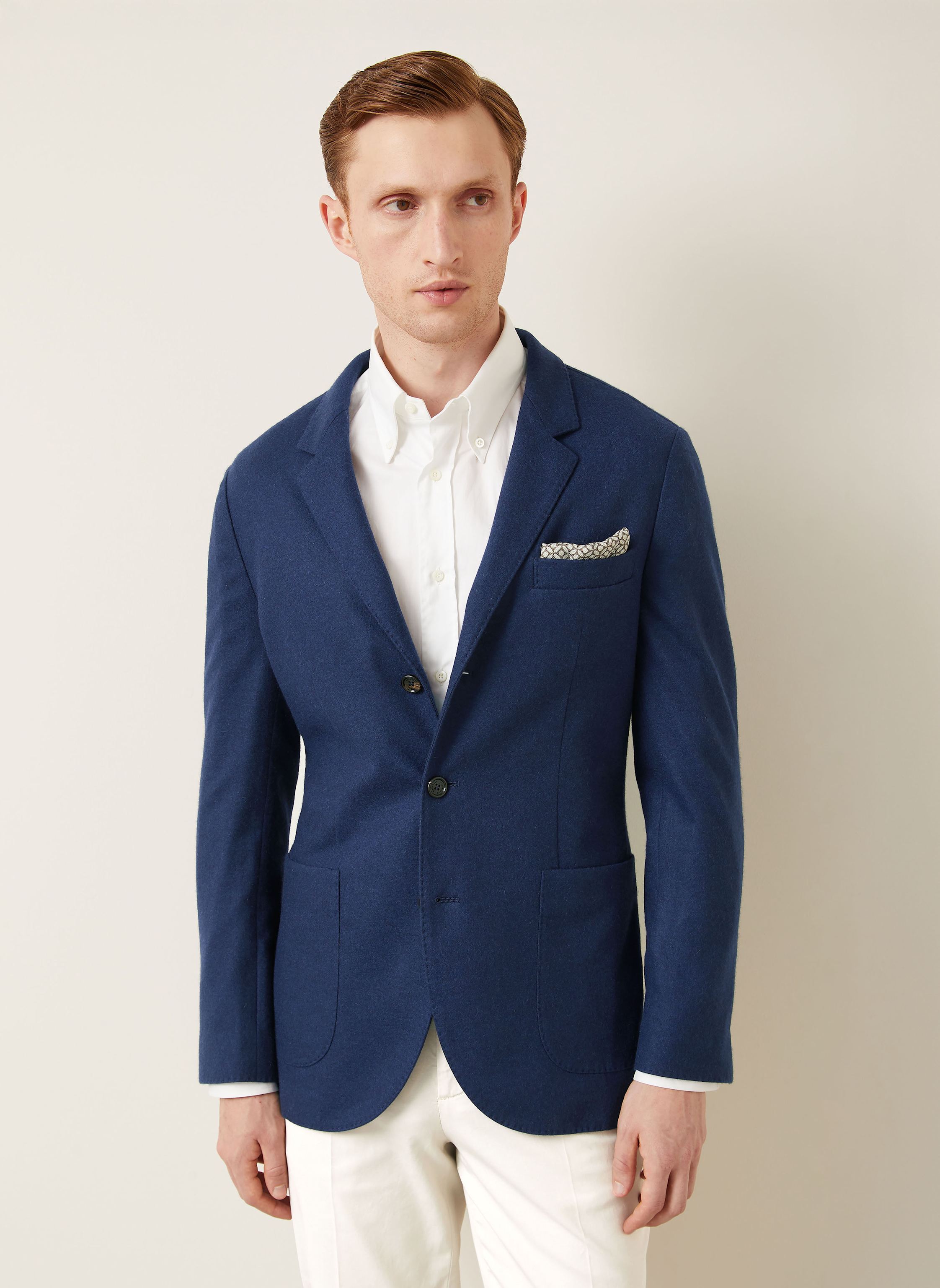 Thumbnail - Brunello Cucinelli Cashmere-Sakko Extra Slim Fit blau