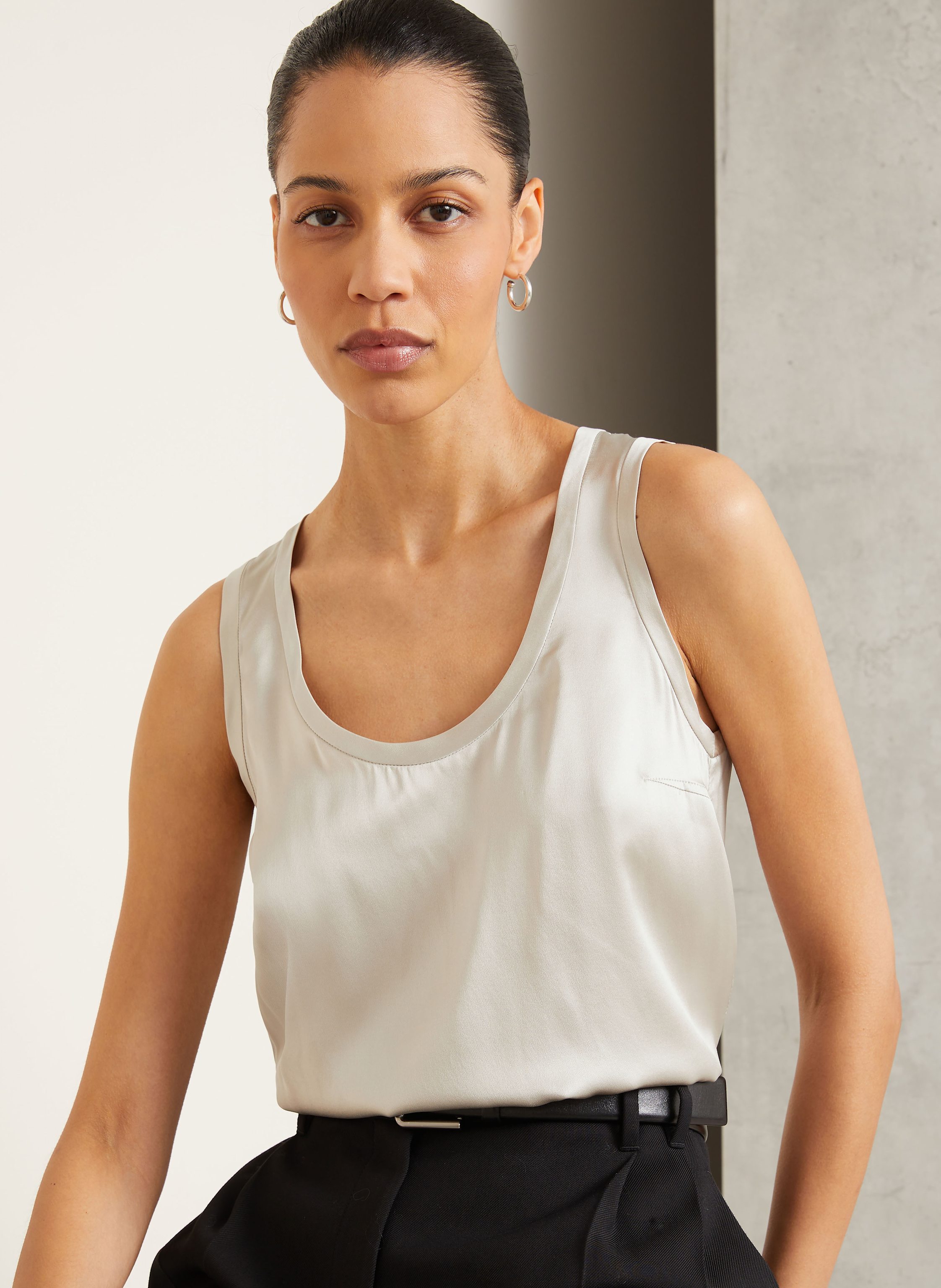 Thumbnail - Brunello Cucinelli Seidentop beige