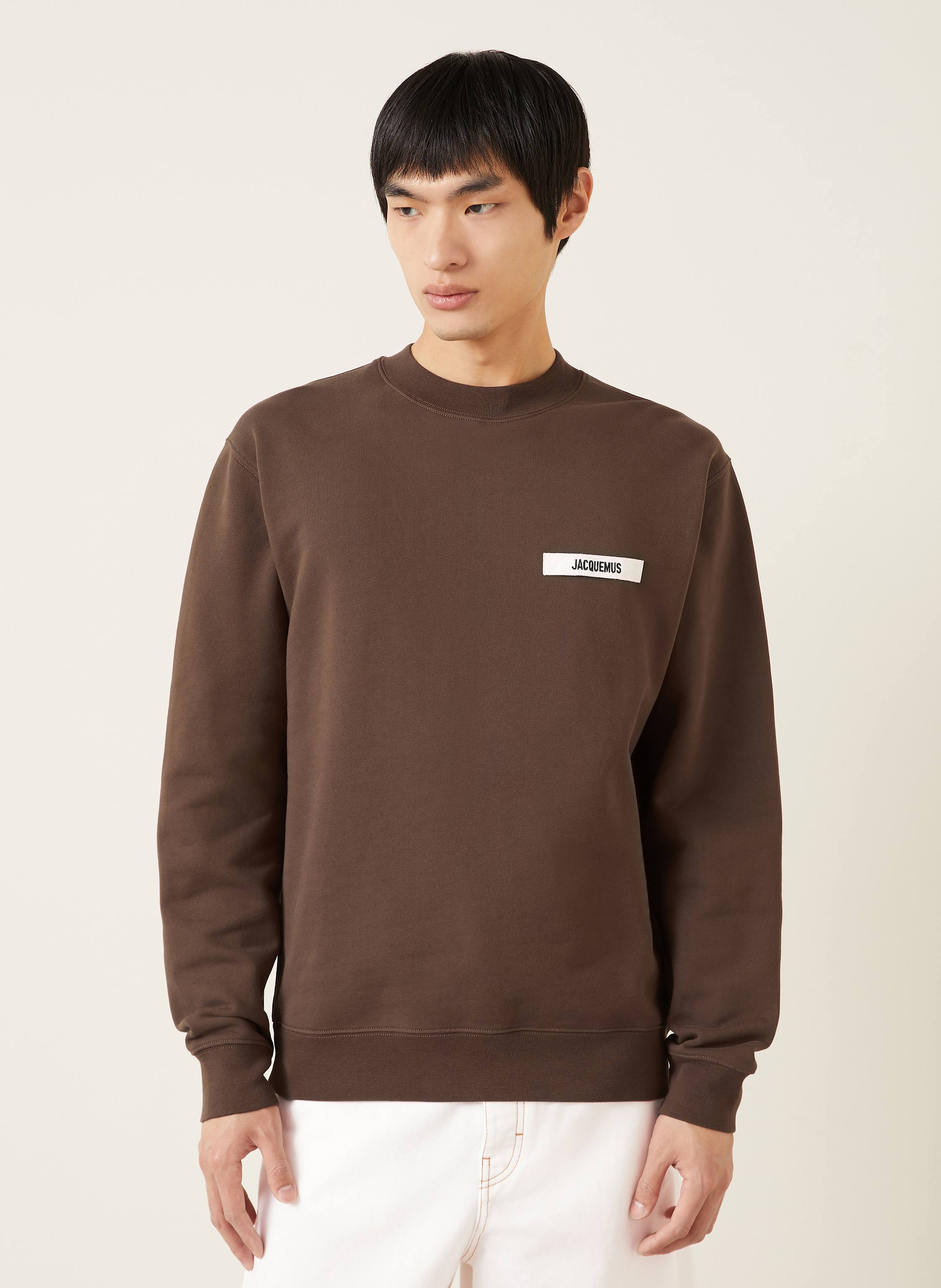 Thumbnail - Jacquemus Sweatshirt Le Sweatshirt Gros Grain braun