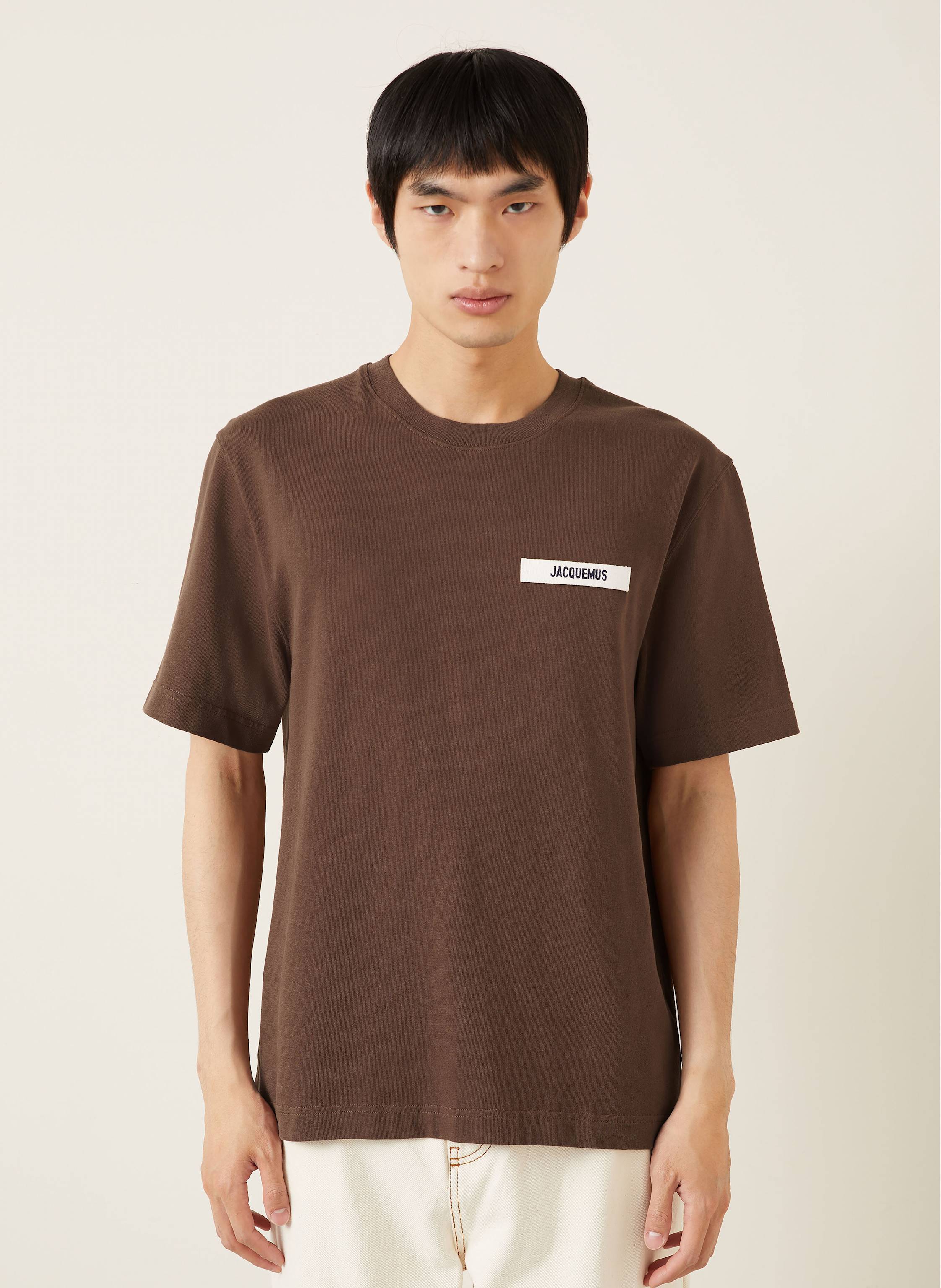 Thumbnail - Jacquemus T-Shirt Le Tshirt Gros Grain braun