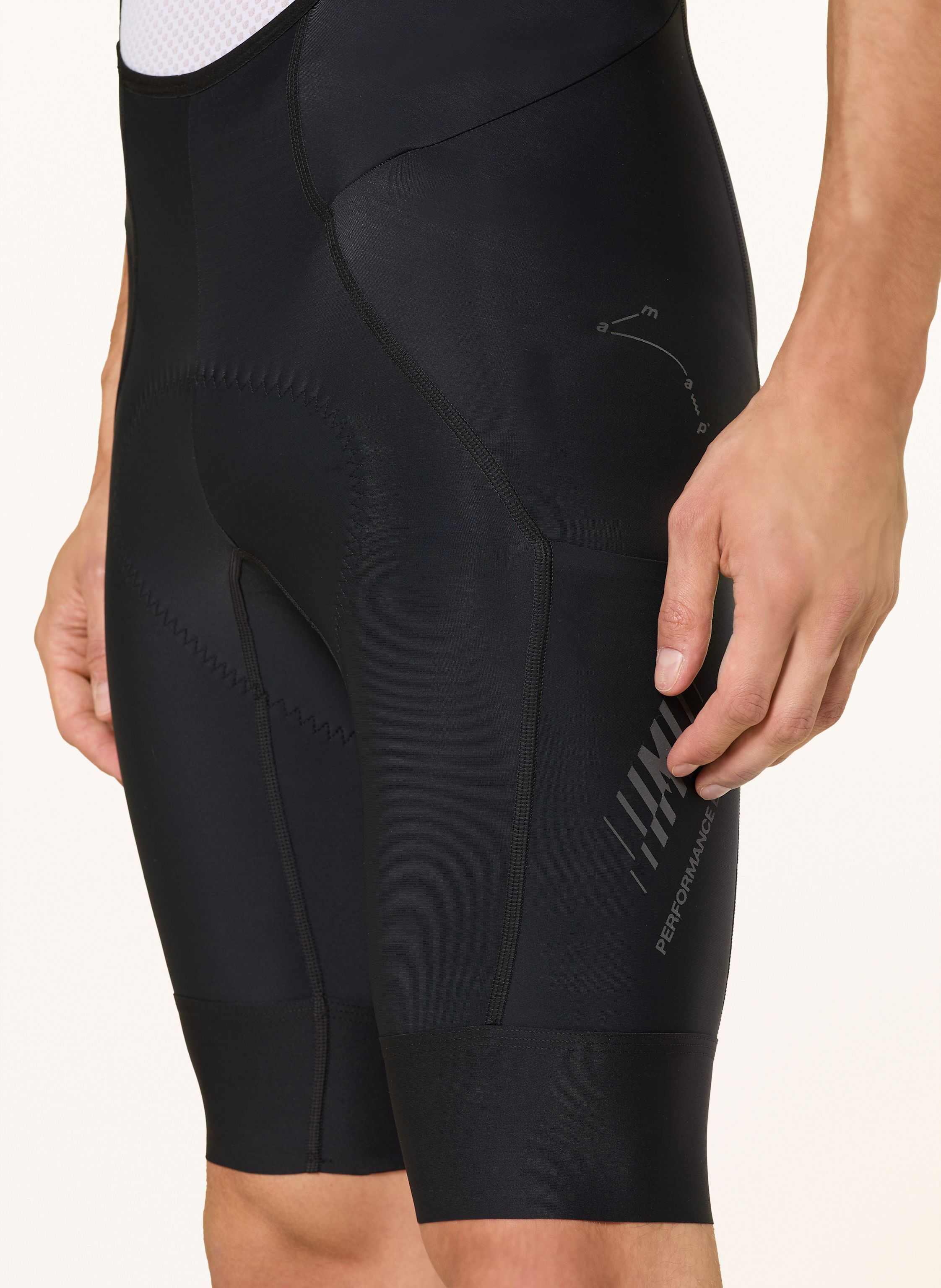 Thumbnail - Maap Radhose Aerate Team Bib Evo Cargo Mit Trägern Und Gepolstertem Einsatz schwarz