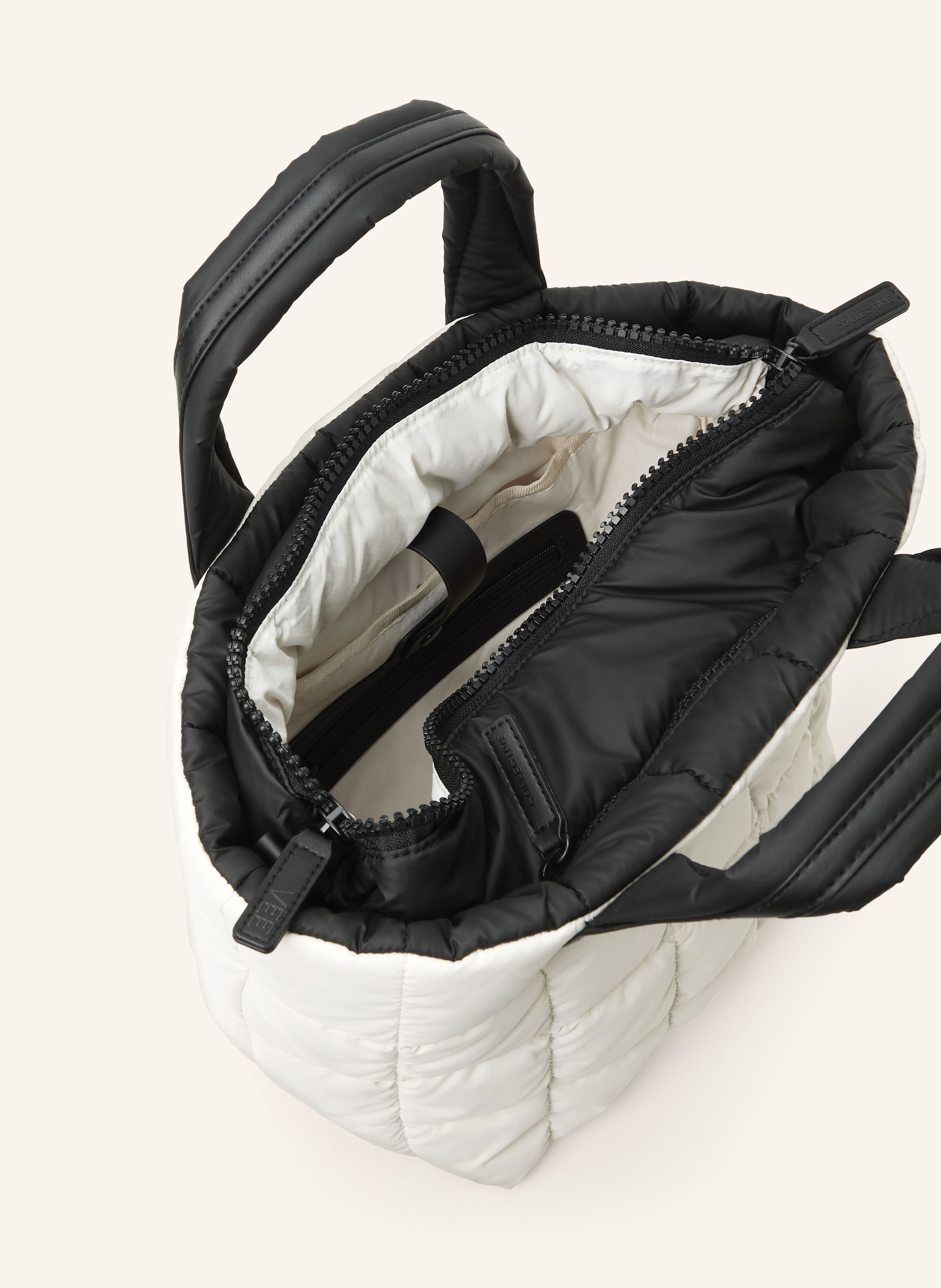 Thumbnail - Vee Collective Shopper Porter Tote Small Mit Pouch weiss