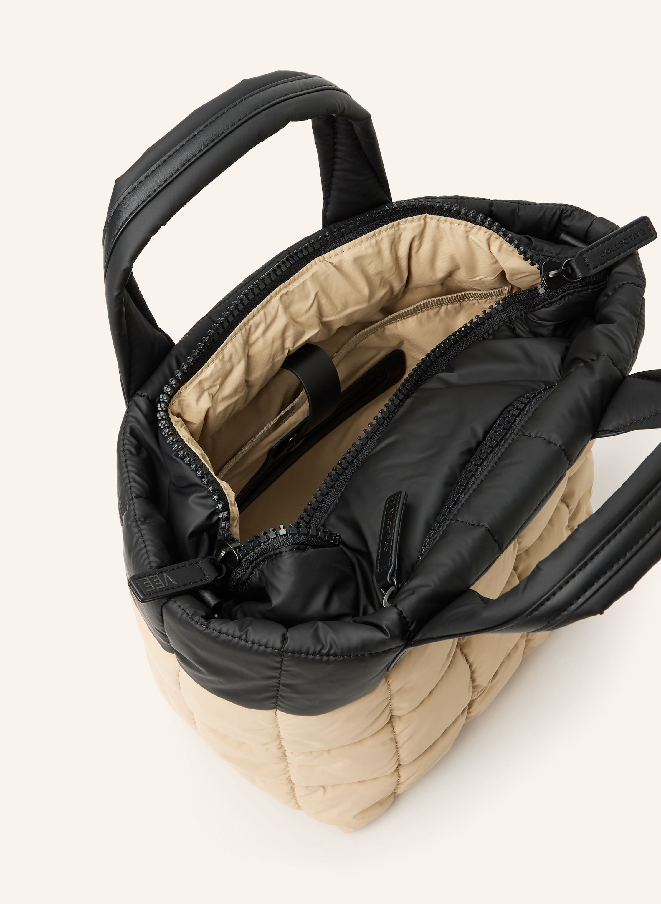 Thumbnail - Vee Collective Shopper Porter Tote Small Mit Pouch beige