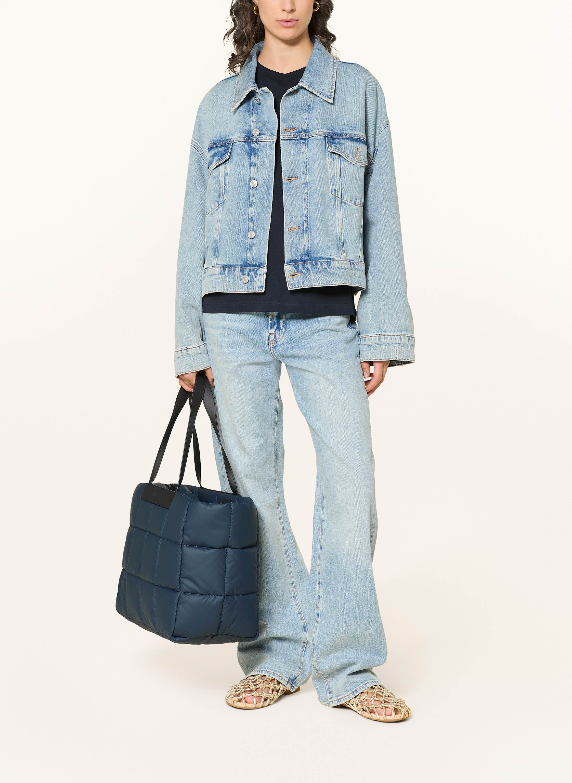 Thumbnail - Vee Collective Shopper Porter Marche Mit Pouch blau