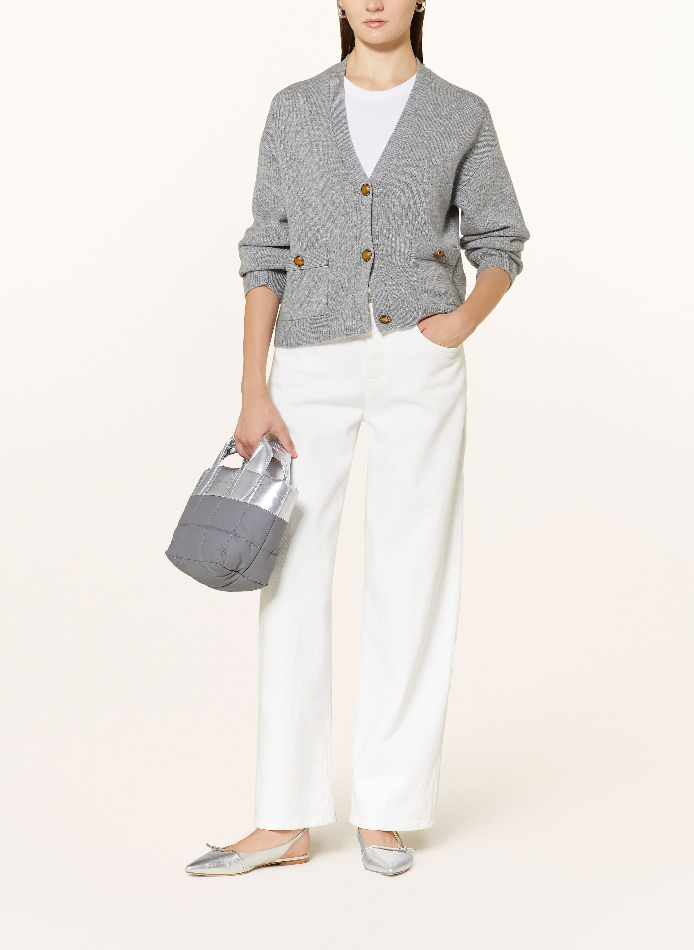 Thumbnail - Vee Collective Handtasche Porter Mini Tote Mit Pouch grau
