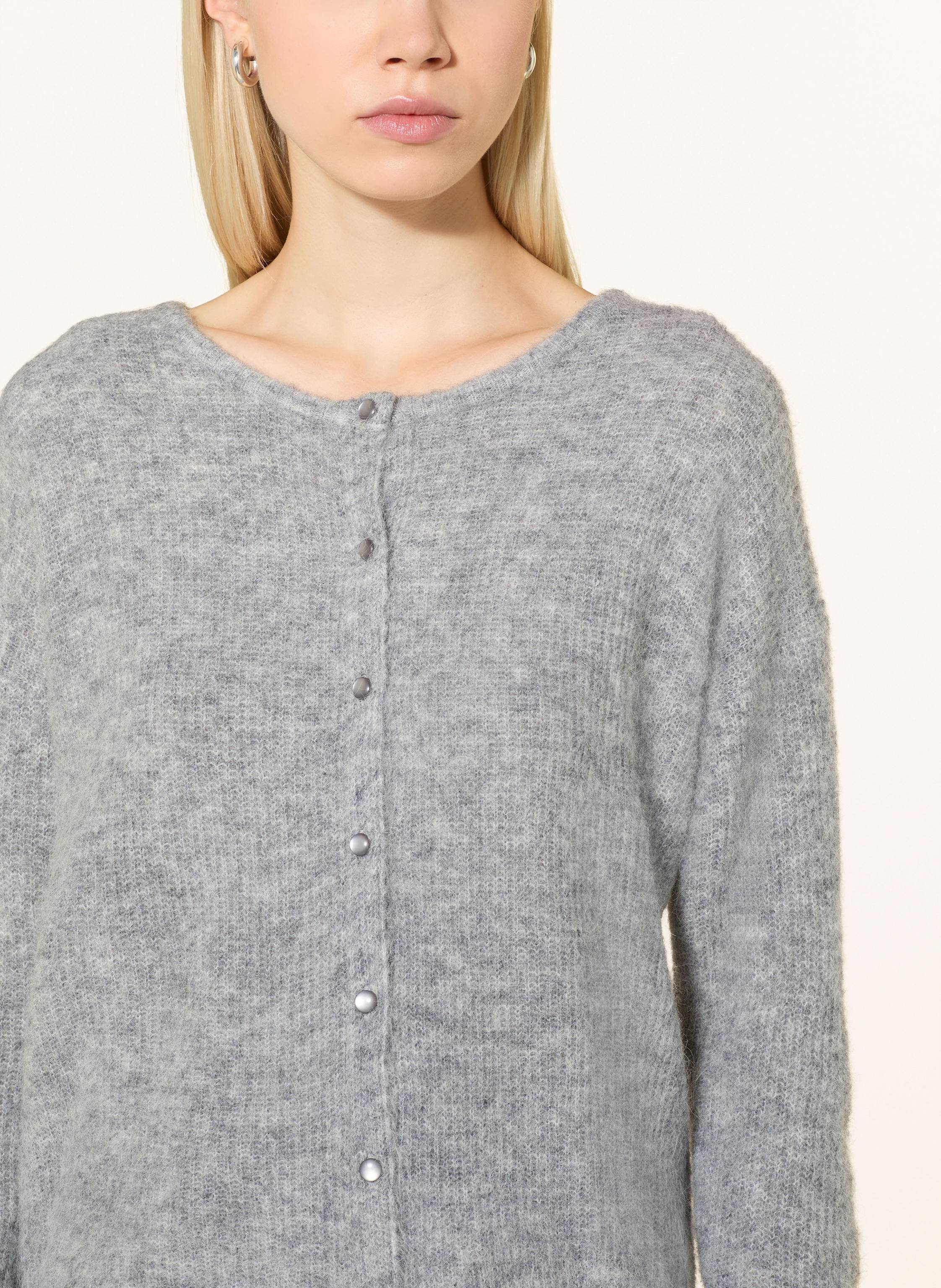 Thumbnail - Mos Mosh Strickjacke Mmaimine grau