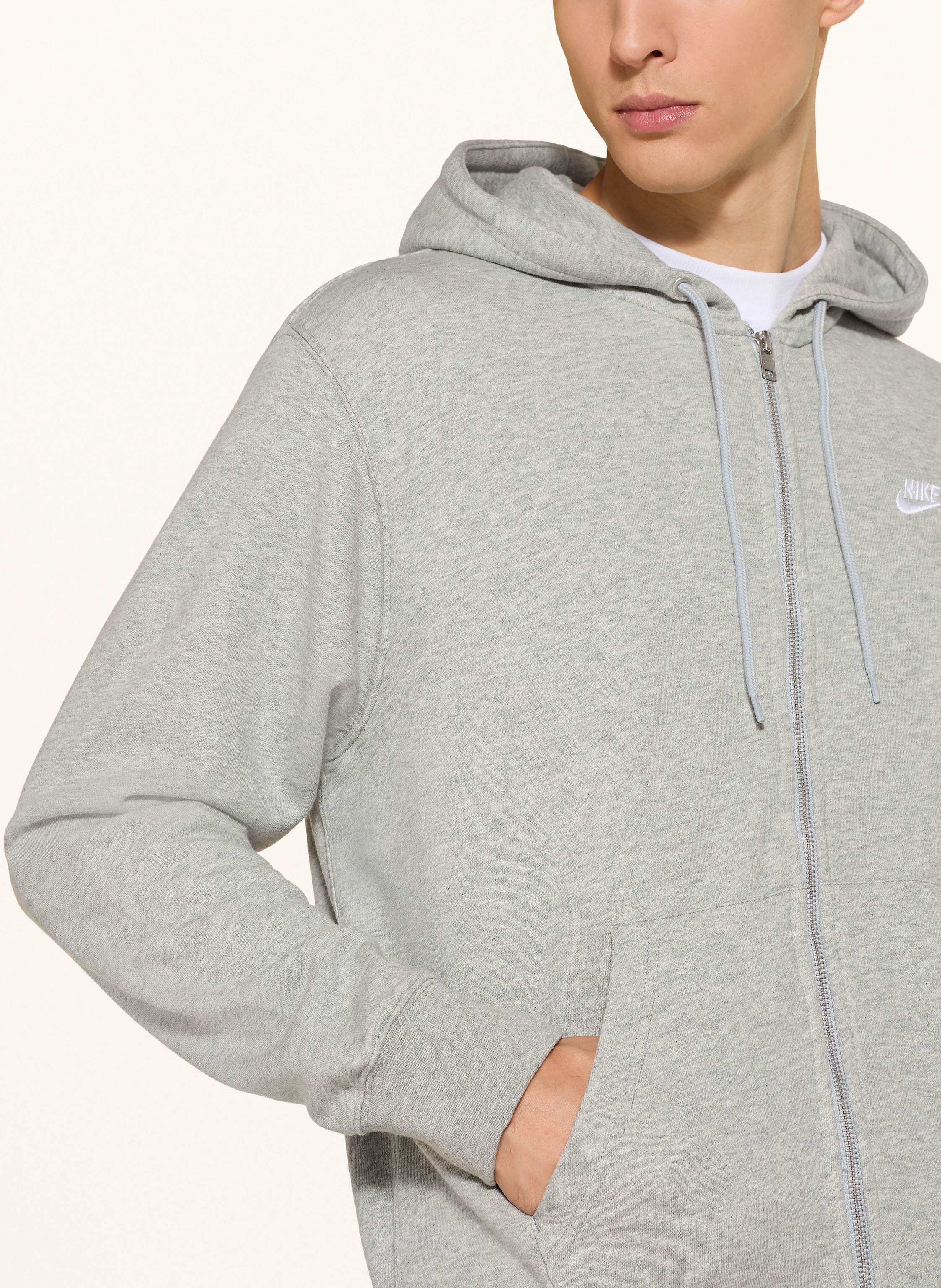 Thumbnail - Nike Sweatjacke Club grau