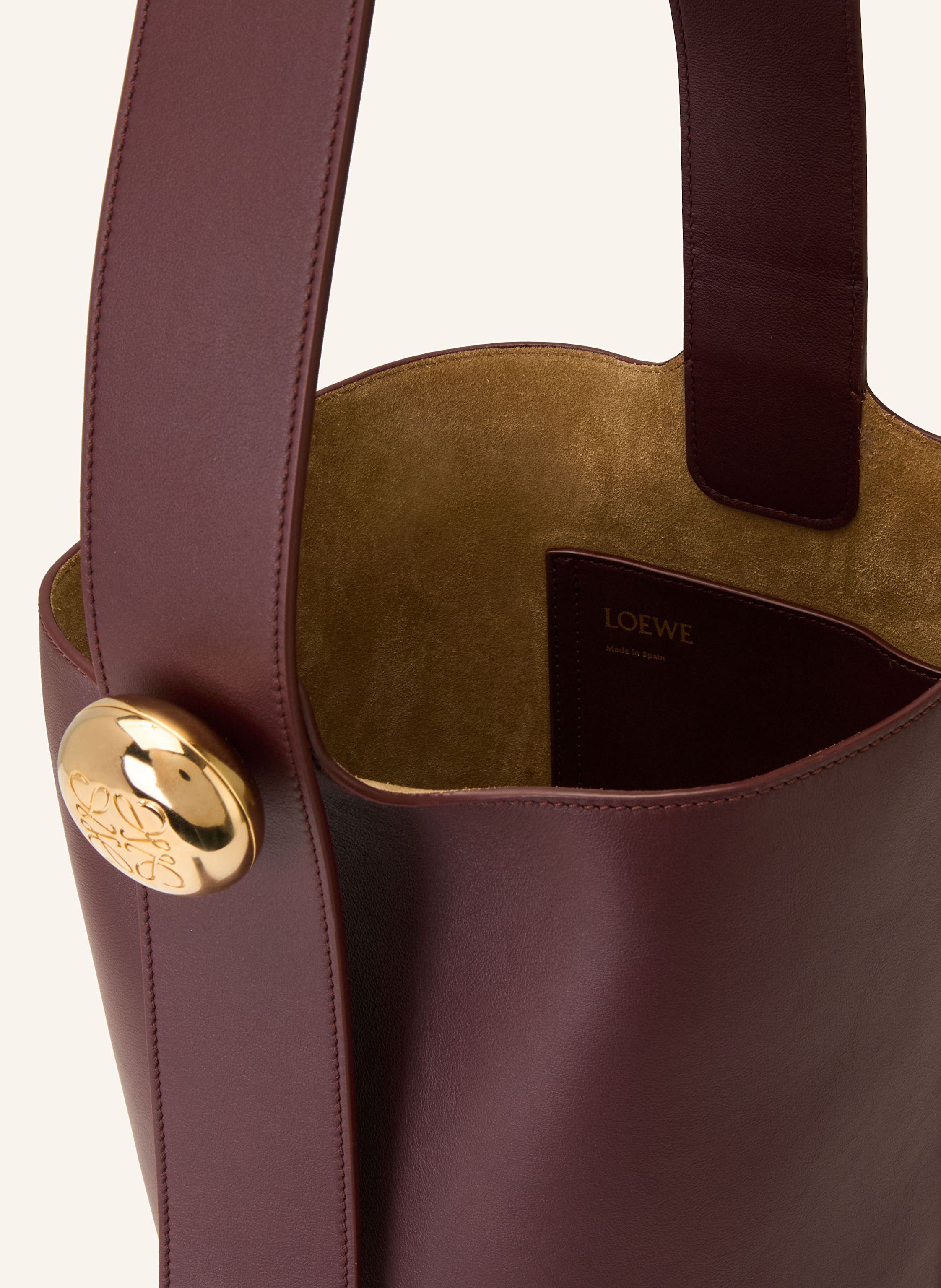 Thumbnail - Loewe Handtasche Pebble Bucket Medium rot