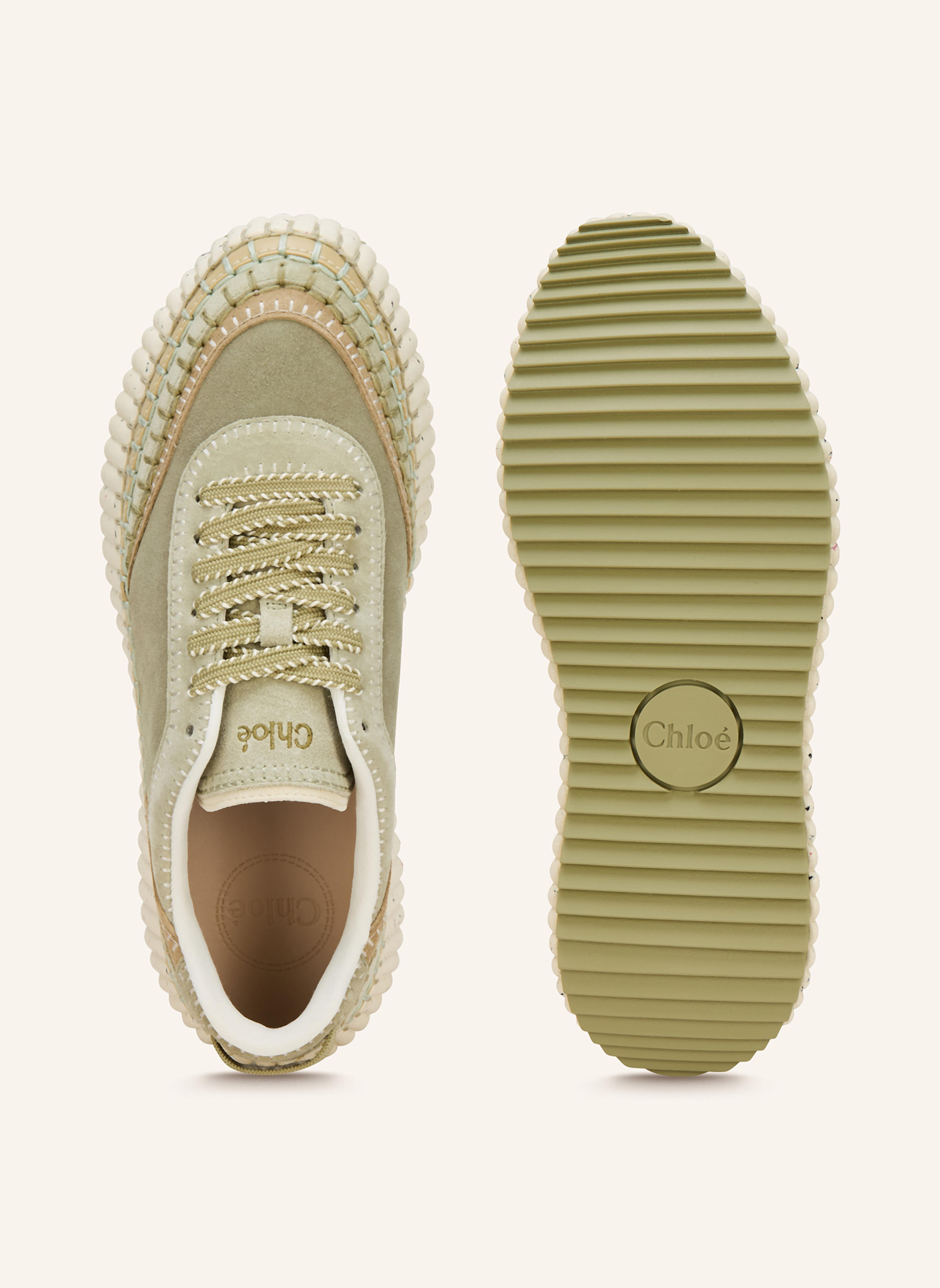 Thumbnail - Chloé Sneaker Nama gruen