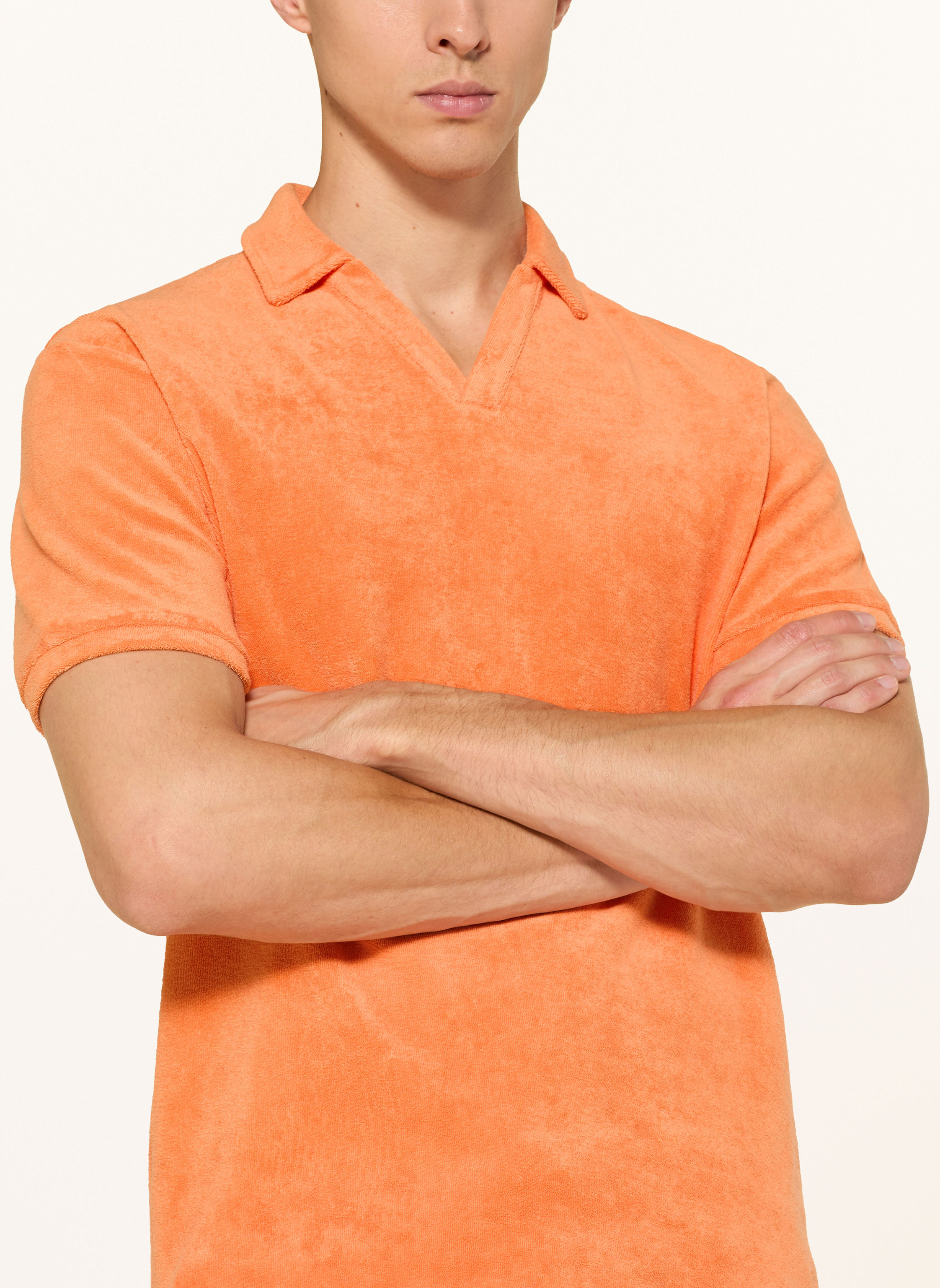 Thumbnail - Juvia Frottee-Poloshirt orange