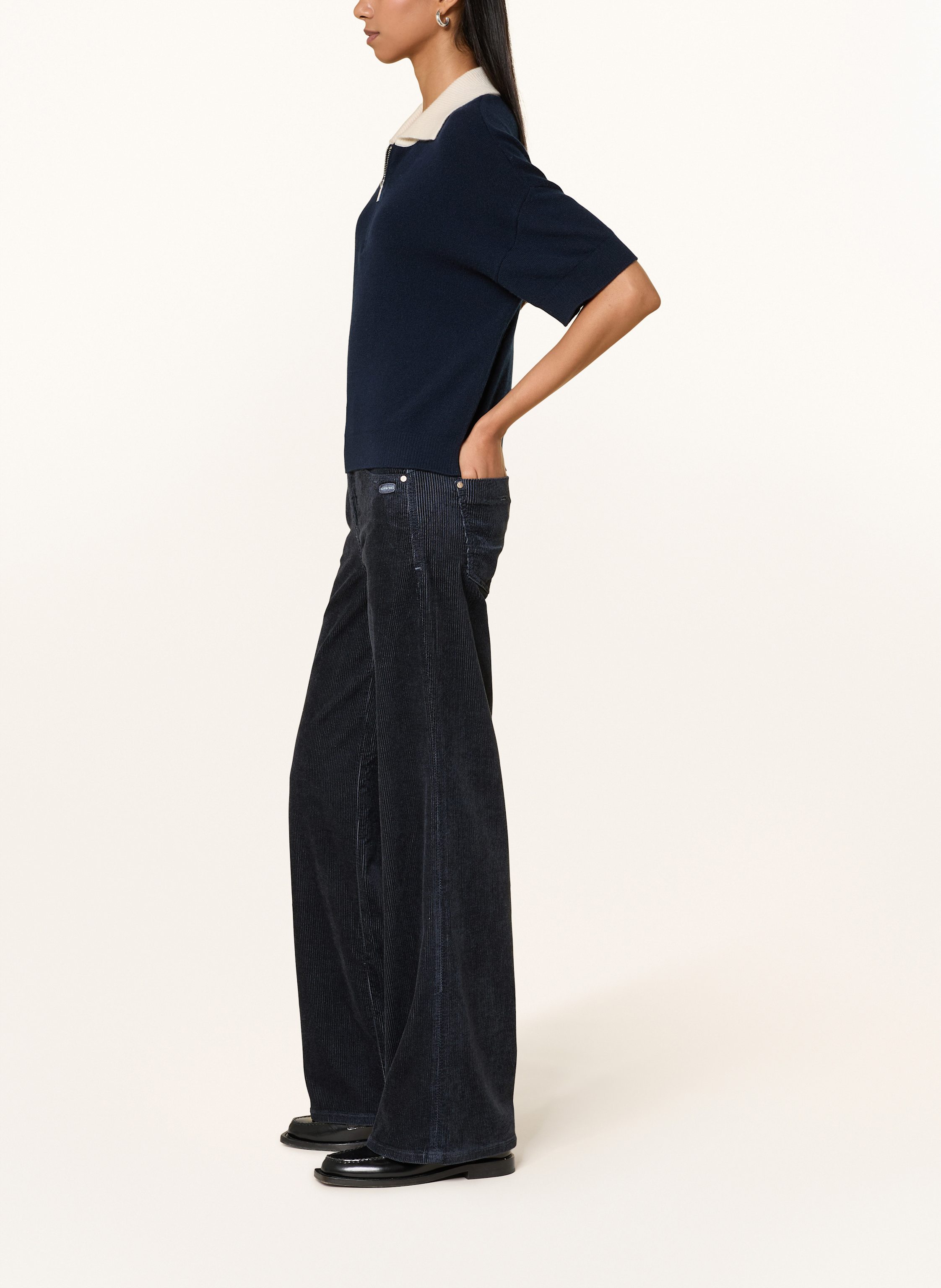 Thumbnail - Gang Cordhose 94amelie Wide blau