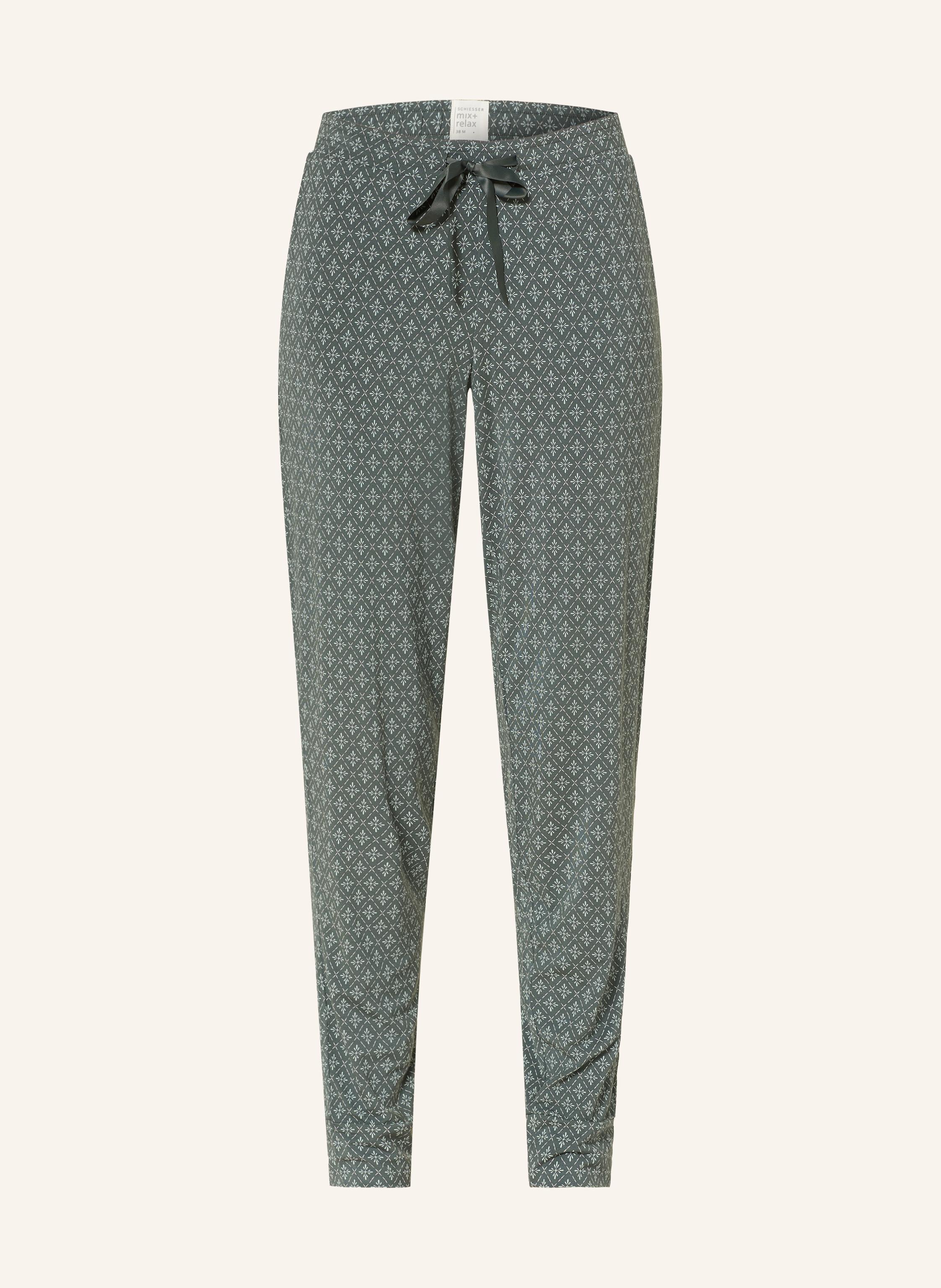 Schiesser Schlafhose Mix+Relax gruen