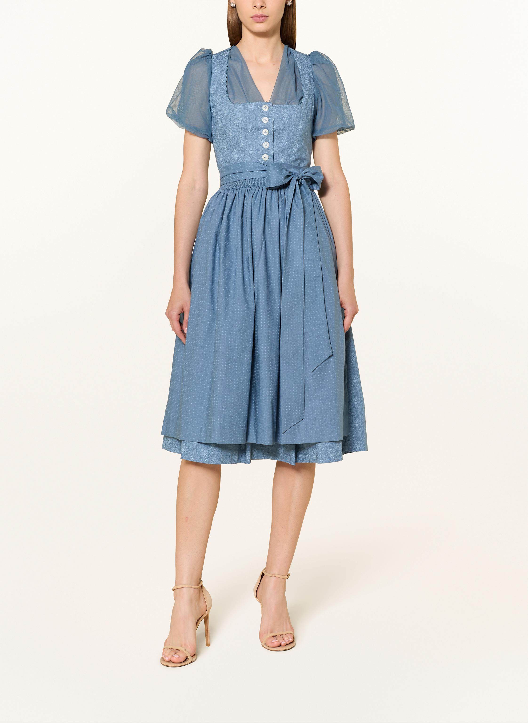 Thumbnail - Johann & Johanna Dirndlbluse Aus Mesh blau