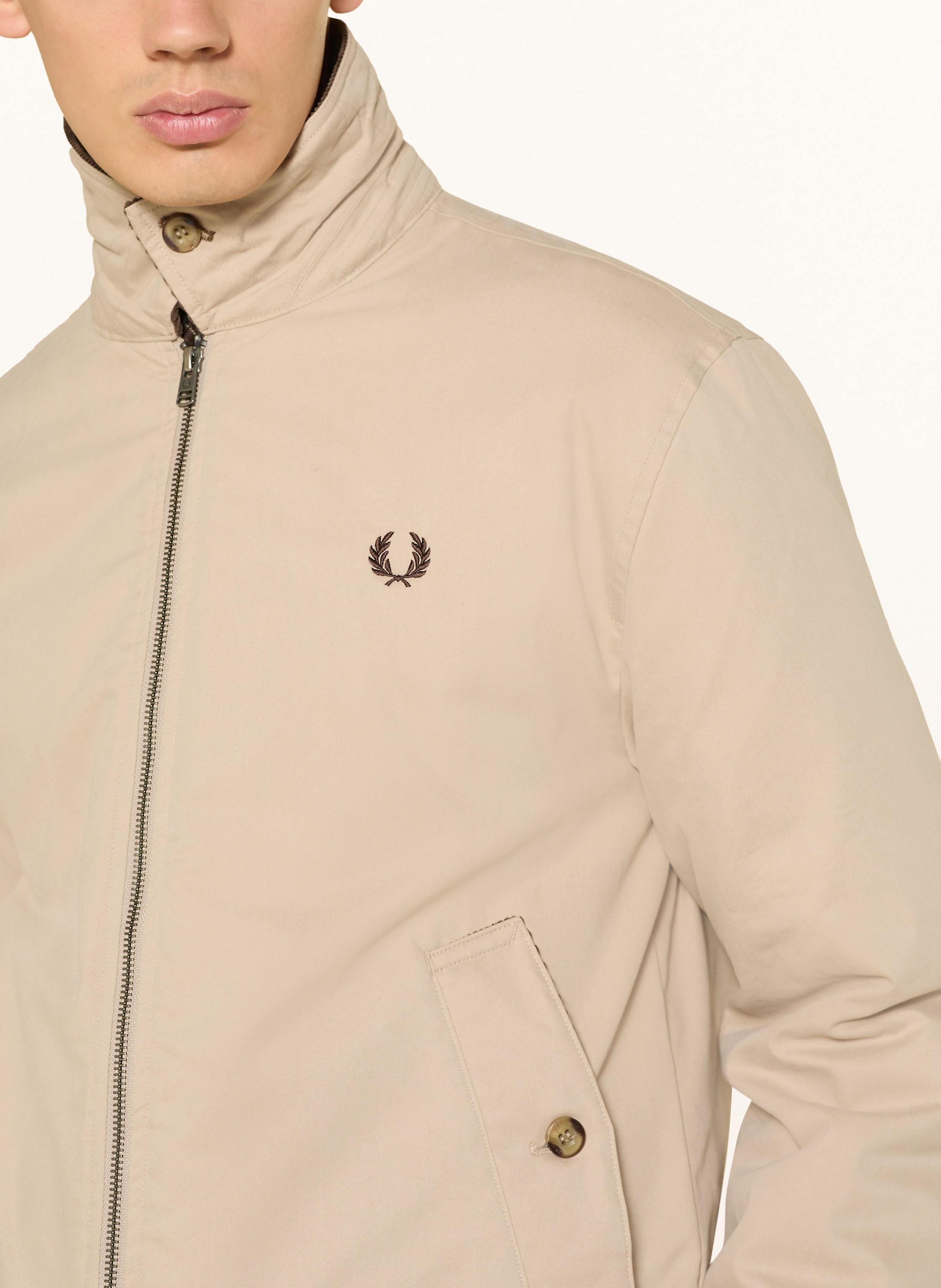 Thumbnail - Fred Perry Jacke beige